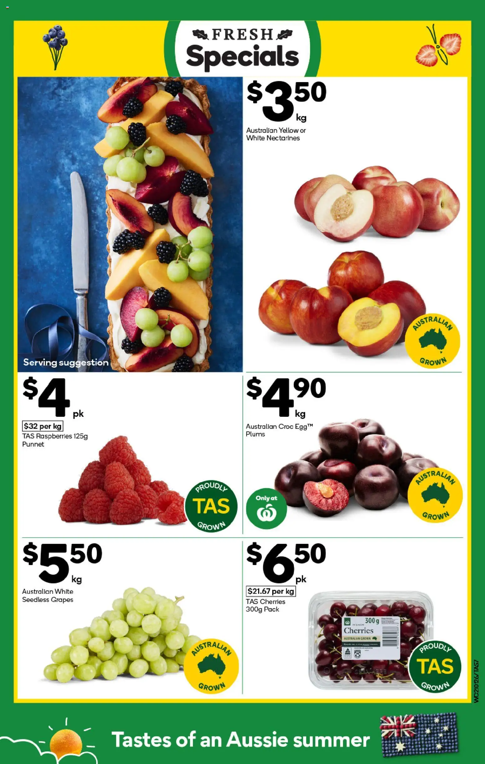 Woolworths catalogue - valid from 21.01.2026 | Page: 7 | Products: Cherries, Grapes, Plums