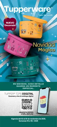 Vista previa de Tupperware catálogo, nuevo folleto de la tienda, válido en México a partir del 03.11.2025