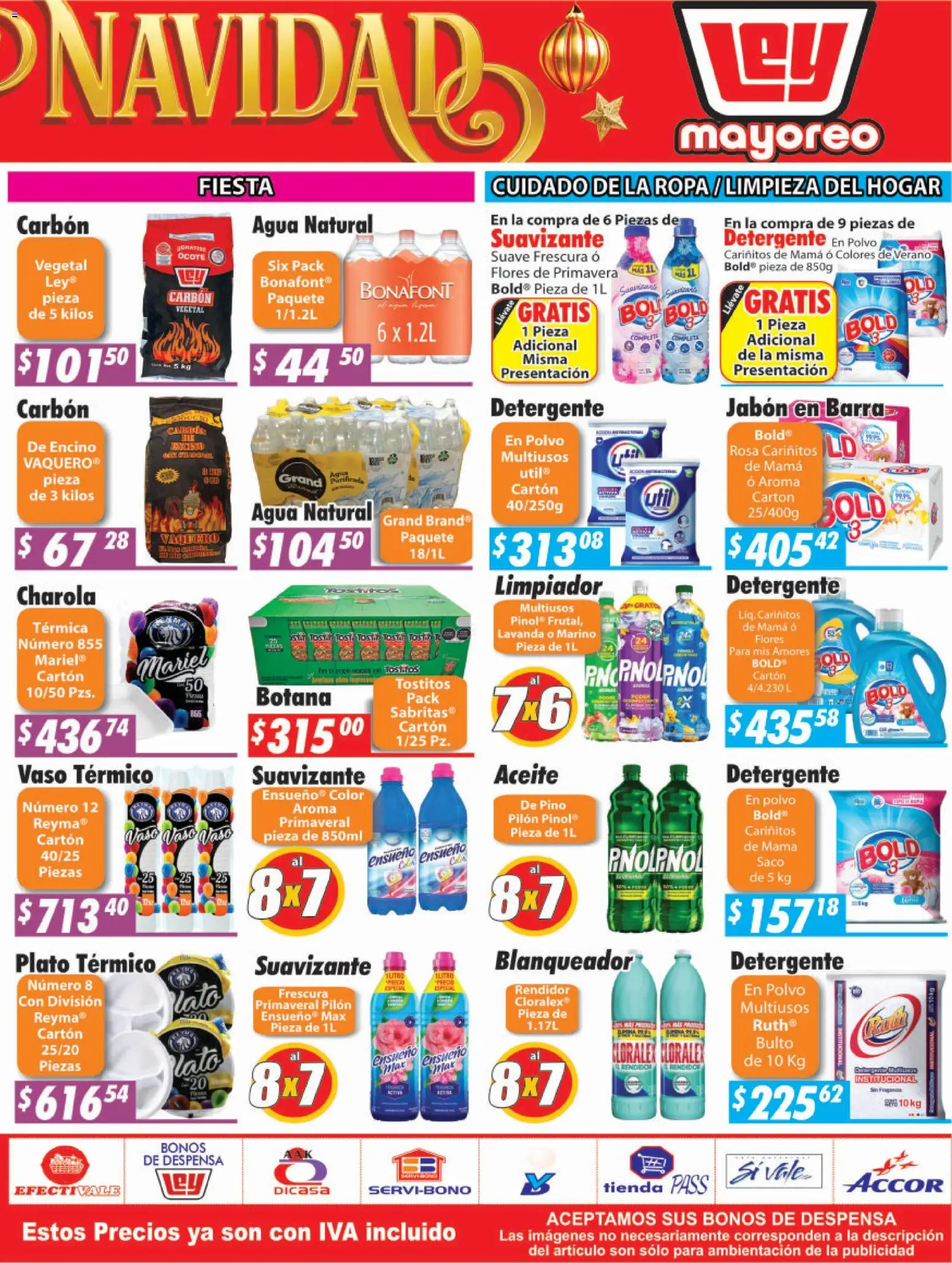 Nuevas ofertas de Casa Ley válidas en toda la República Mexicana desde el 29.12.2025. ¡Encuentra las mejores ofertas en Casa Ley folleto La Paz! | Página: 3 | Productos: Agua, Aceite, Ropa, Polvo