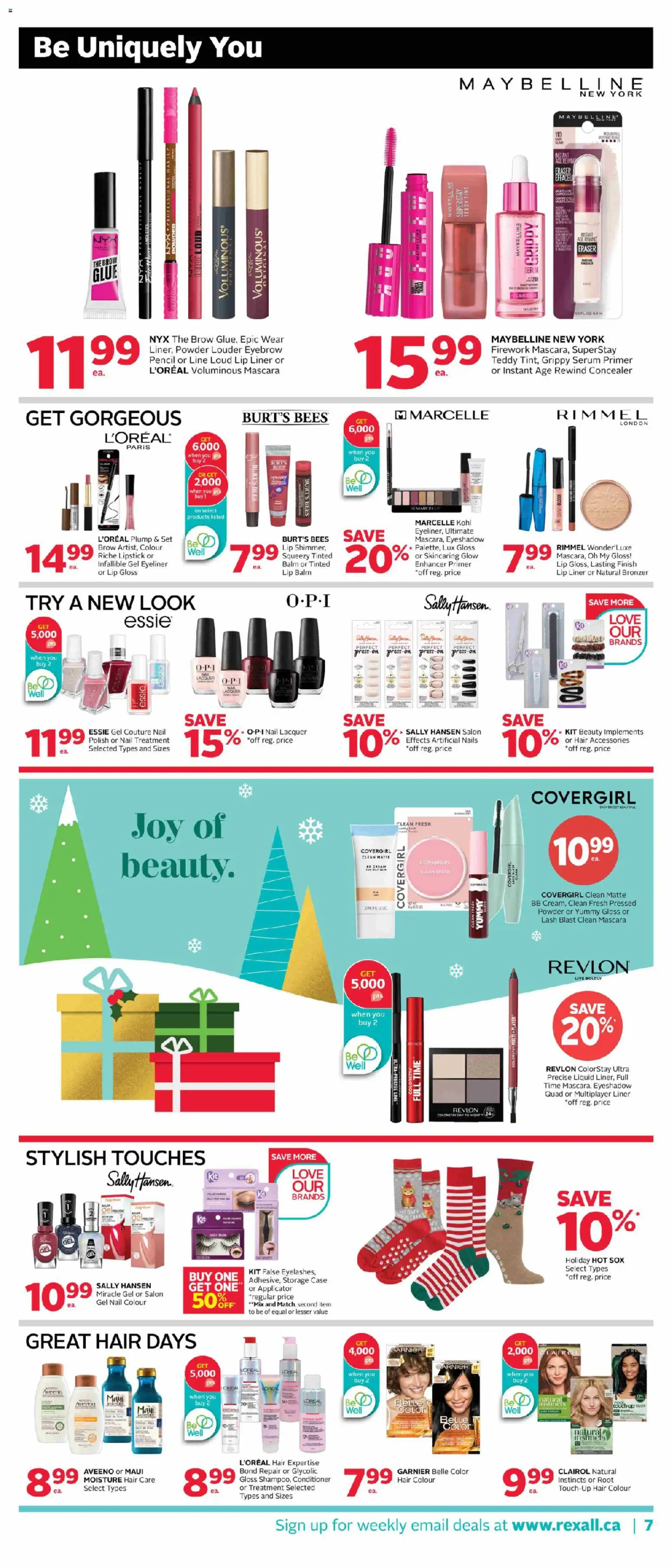 Rexall flyer valid from 21.11.2025 | Page: 11 | Products: Cream, Case, Powder, Lipstick
