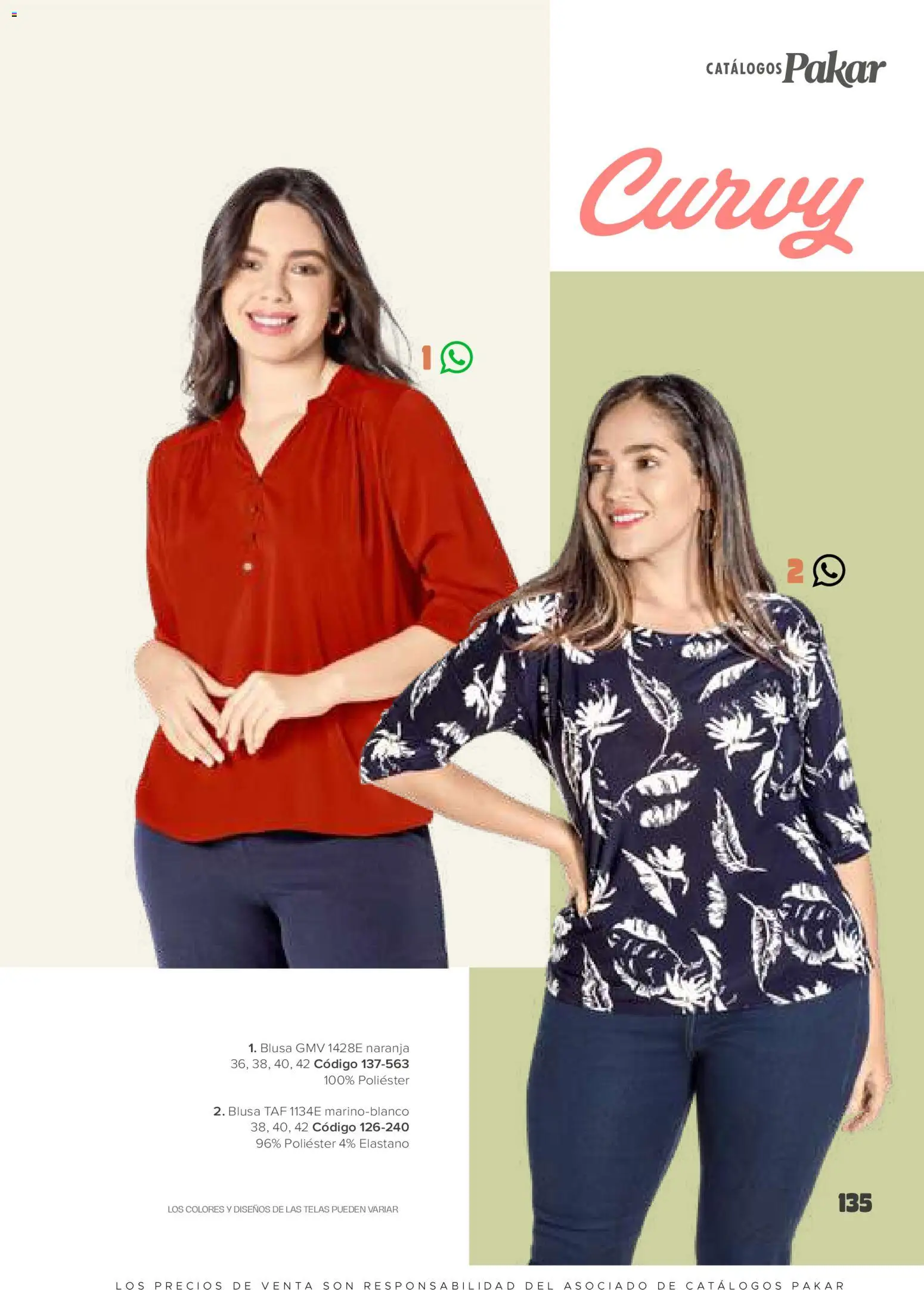 Nuevas ofertas de SC Pakar válidas en toda la República Mexicana desde el 30.01.2026. ¡Encuentra las mejores ofertas en SC Pakar catálogo Ropa! | Página: 135 | Productos: Blusa