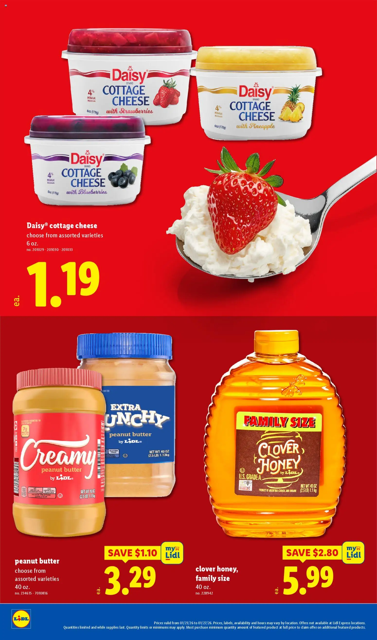 Lidl Weekly Ad - valid from 21.01.2026 | Page: 20 | Products: Butter, Cheese, Pineapple, Cottage cheese
