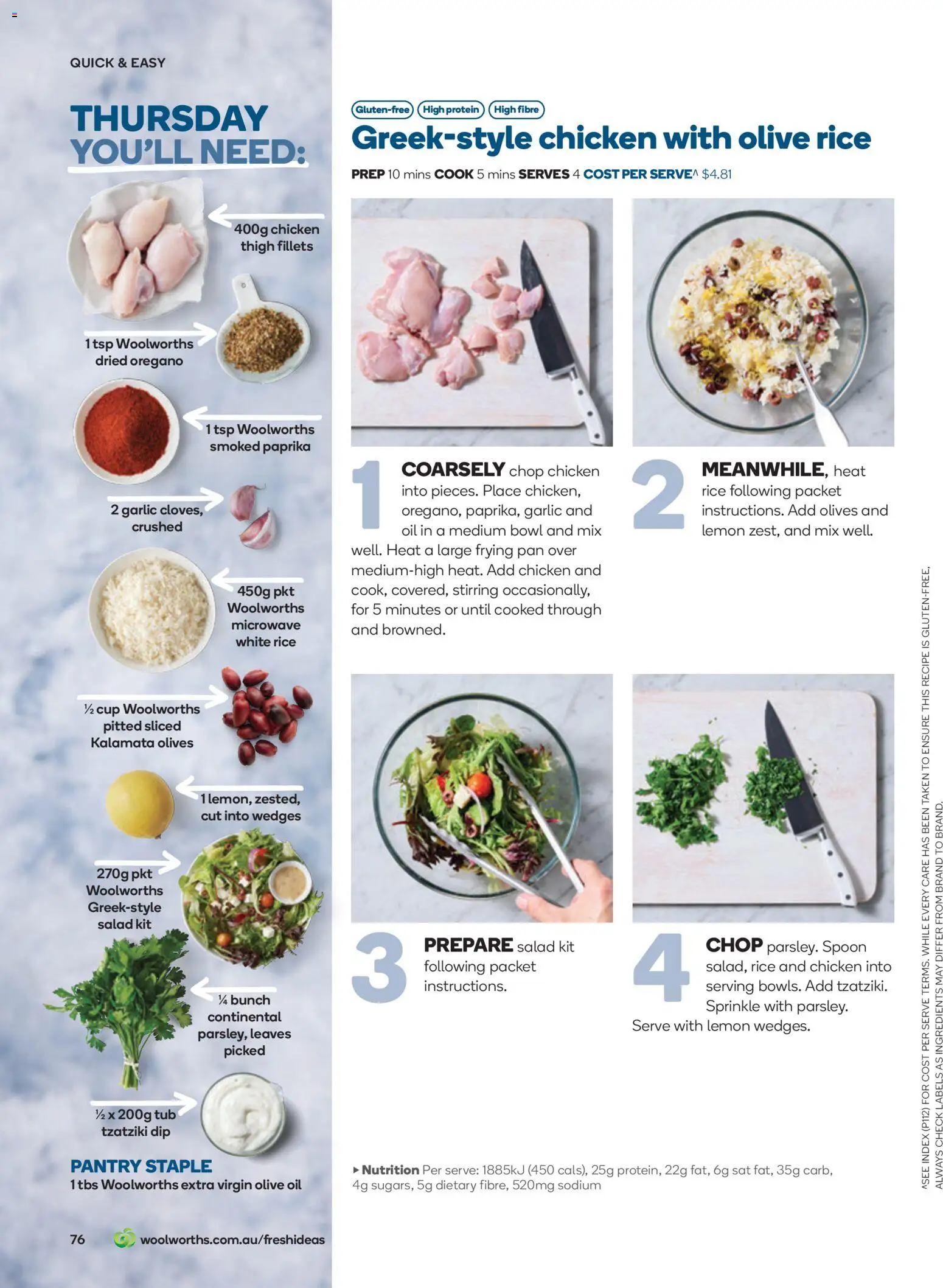 Woolworths catalogue - valid from 01.11.2025 | Page: 76 | Products: Oregano, Olive oil, Garlic, Microwave