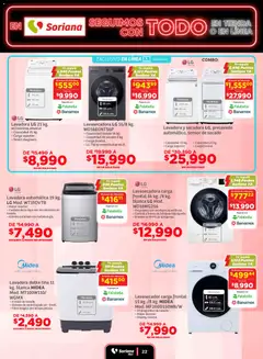 Vista previa de Soriana - Seguimos con todo Híper Nacional, nuevo folleto de la tienda, válido en México a partir del 18.11.2025 | Página: 22 | Productos: Lavadora, Ropa, Té, Teléfono