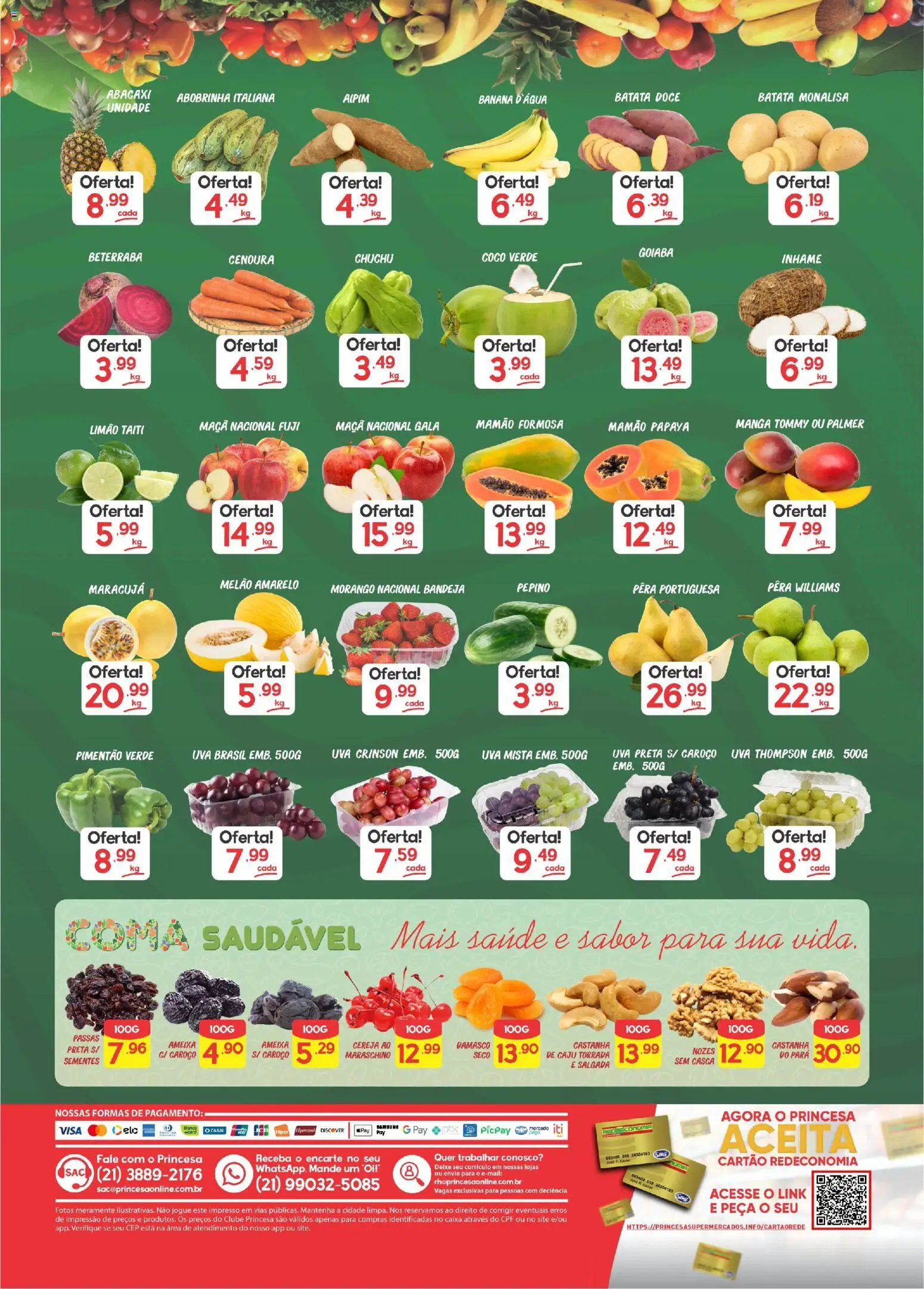 Princesa Folheto - válido de 16.12.2025 | Página: 2 | Produtos: Damasco, Pimentão, Nozes, Ameixa