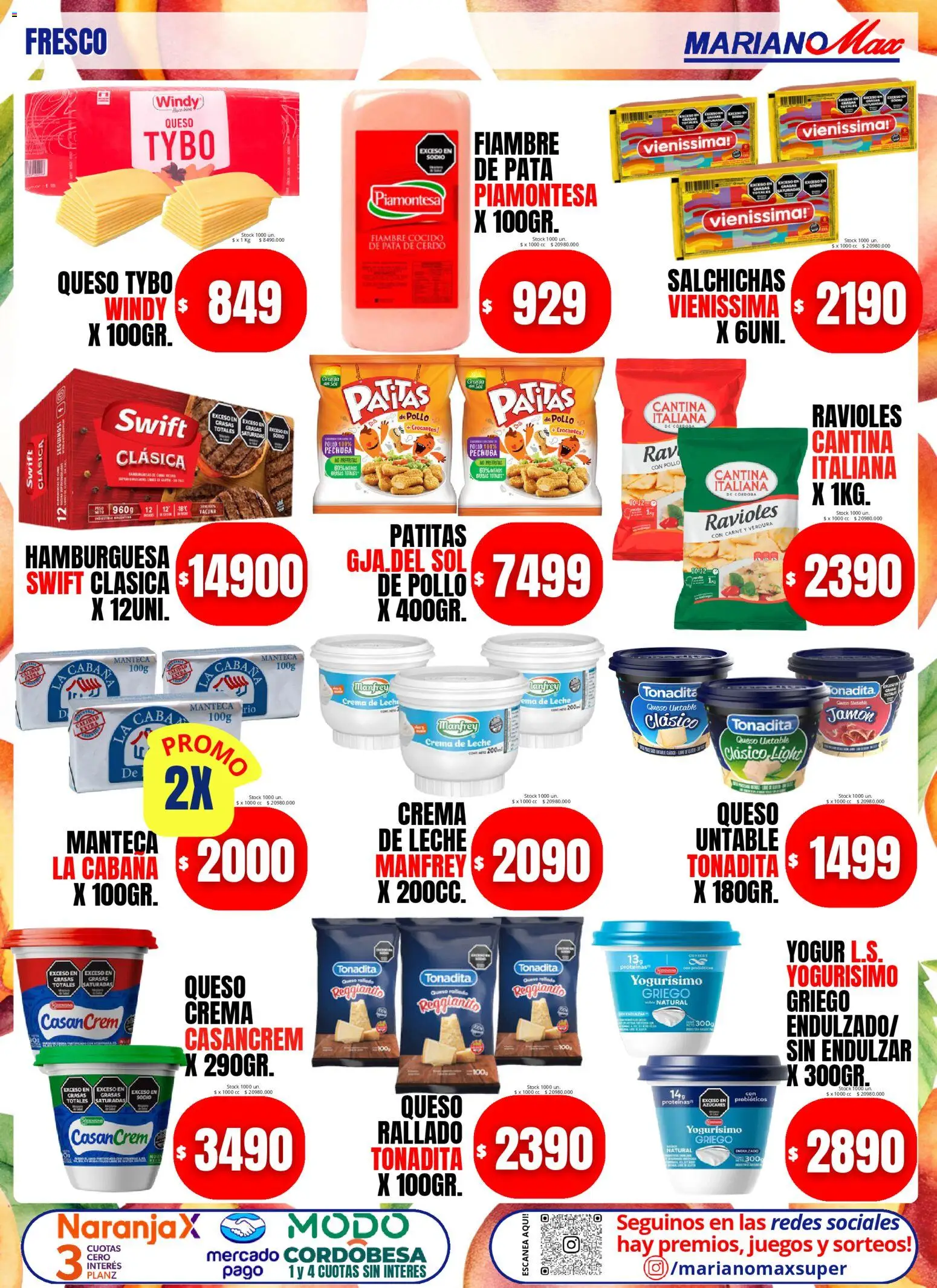 Mariano Max - Catálogo │ válido desde el 20.01.2026 | Página: 5 | Productos: Pollo, Crema de leche, Ravioles, Crema