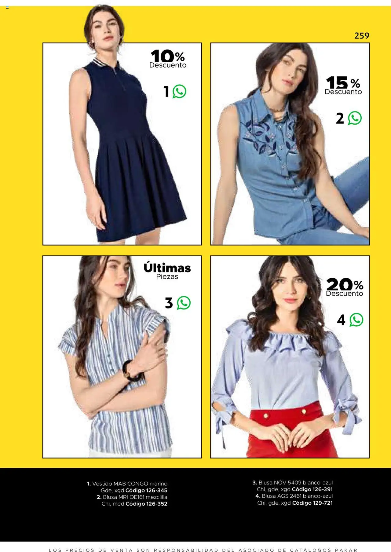 Nuevas ofertas de SC Pakar válidas en toda la República Mexicana desde el 24.07.2025. ¡Encuentra las mejores ofertas en SC Pakar Catálogo Ropa y Accesorios! | Página: 259 | Productos: Blusa, Vestido