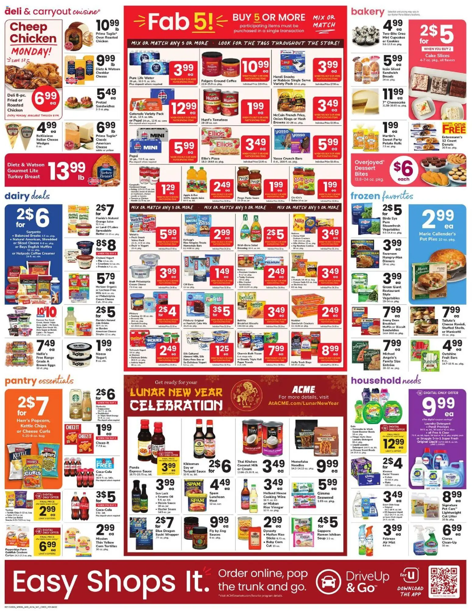 Acme Weekly Ad - NJ - valid from 13.02.2026 | Page: 2 | Products: Corn, Butter, Chips, Oven