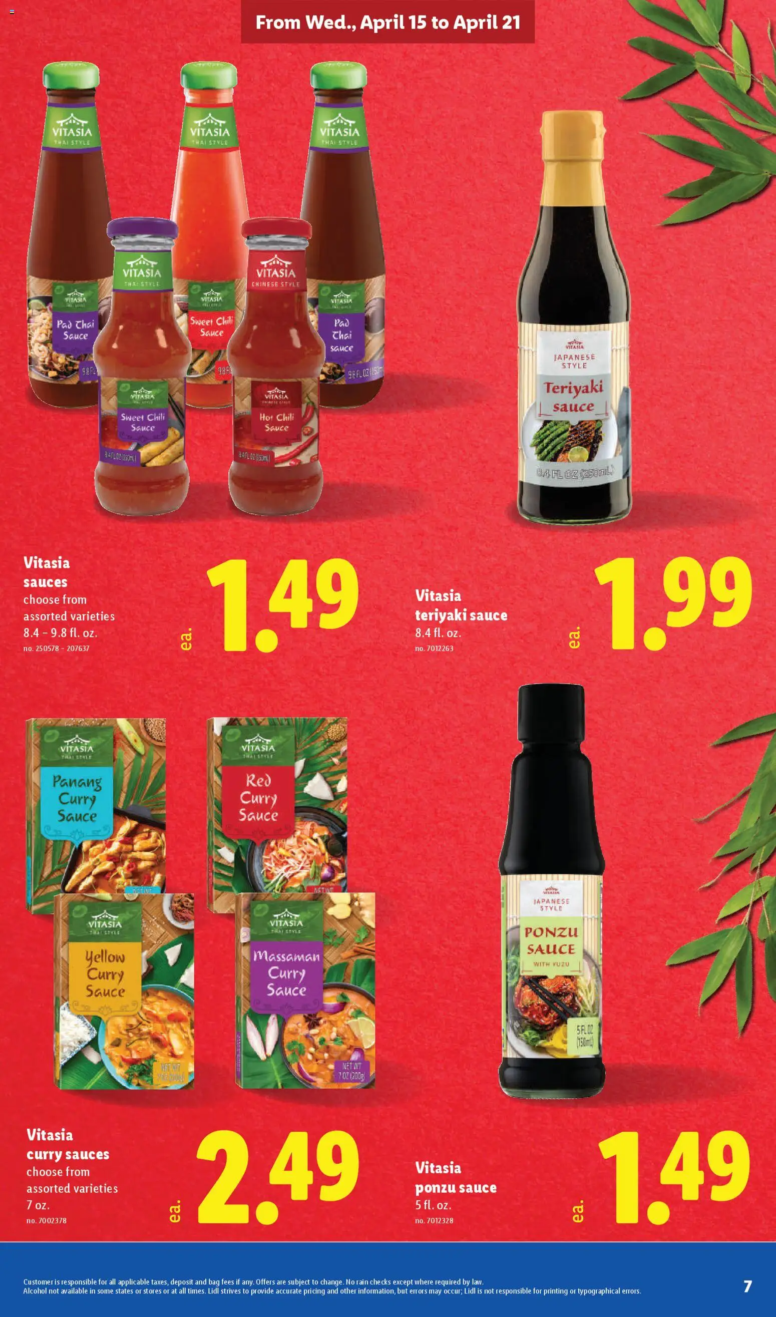 Lidl Weekly Ad - valid from 15.04.2026 | Page: 7 | Products: Sauce, Bag