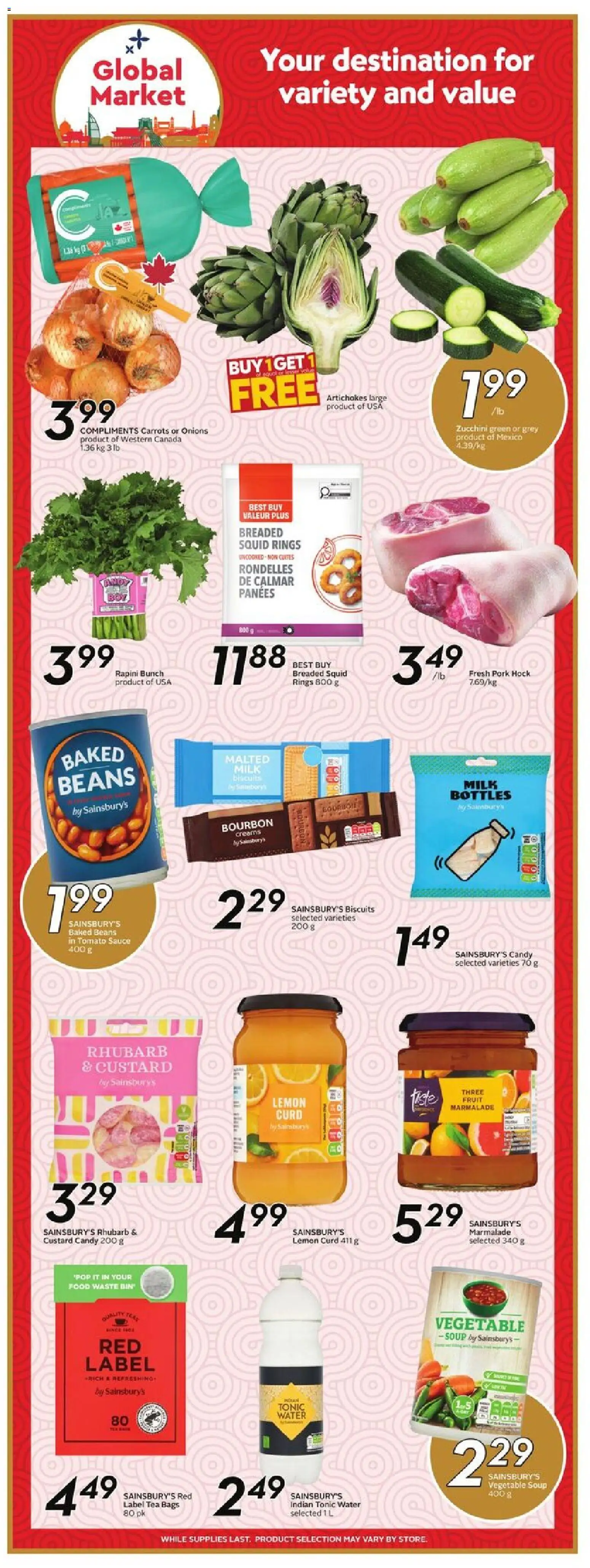 Safeway flyer valid from 15.01.2026 | Page: 15 | Products: Tea, Bourbon, Milk, Pork