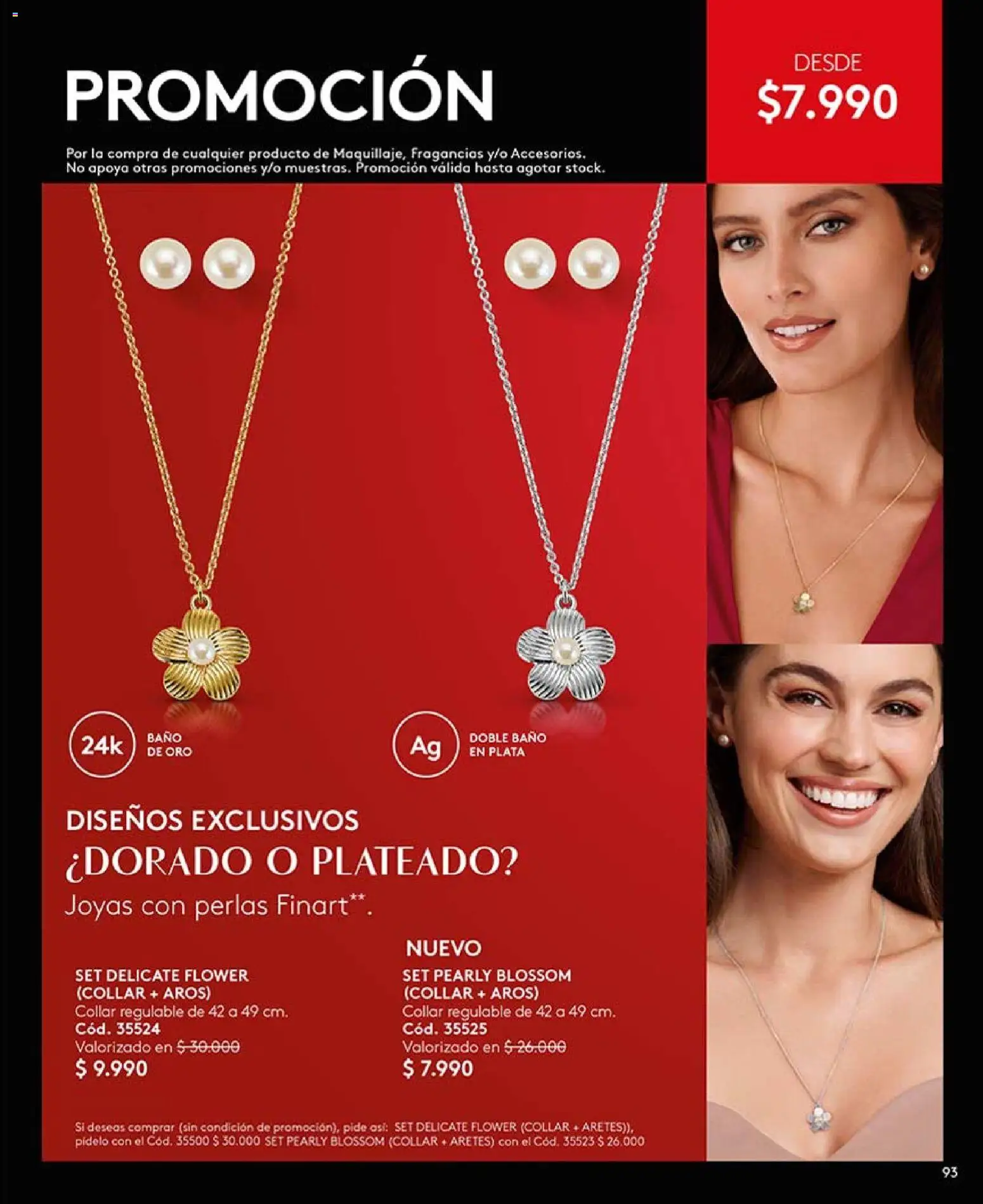 Catálogo Ésika Campaña 5 │ válido desde el 01.03.2026 | Página: 93 | Productos: Baño, Collar, Aros