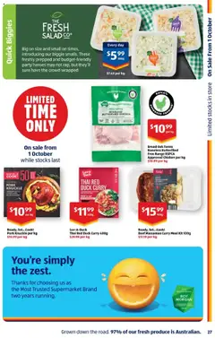 Preview of Catalogue Aldi - valid from 08.10.2025 | Page: 27 | Products: Curry, Duck, Pork, Pasta