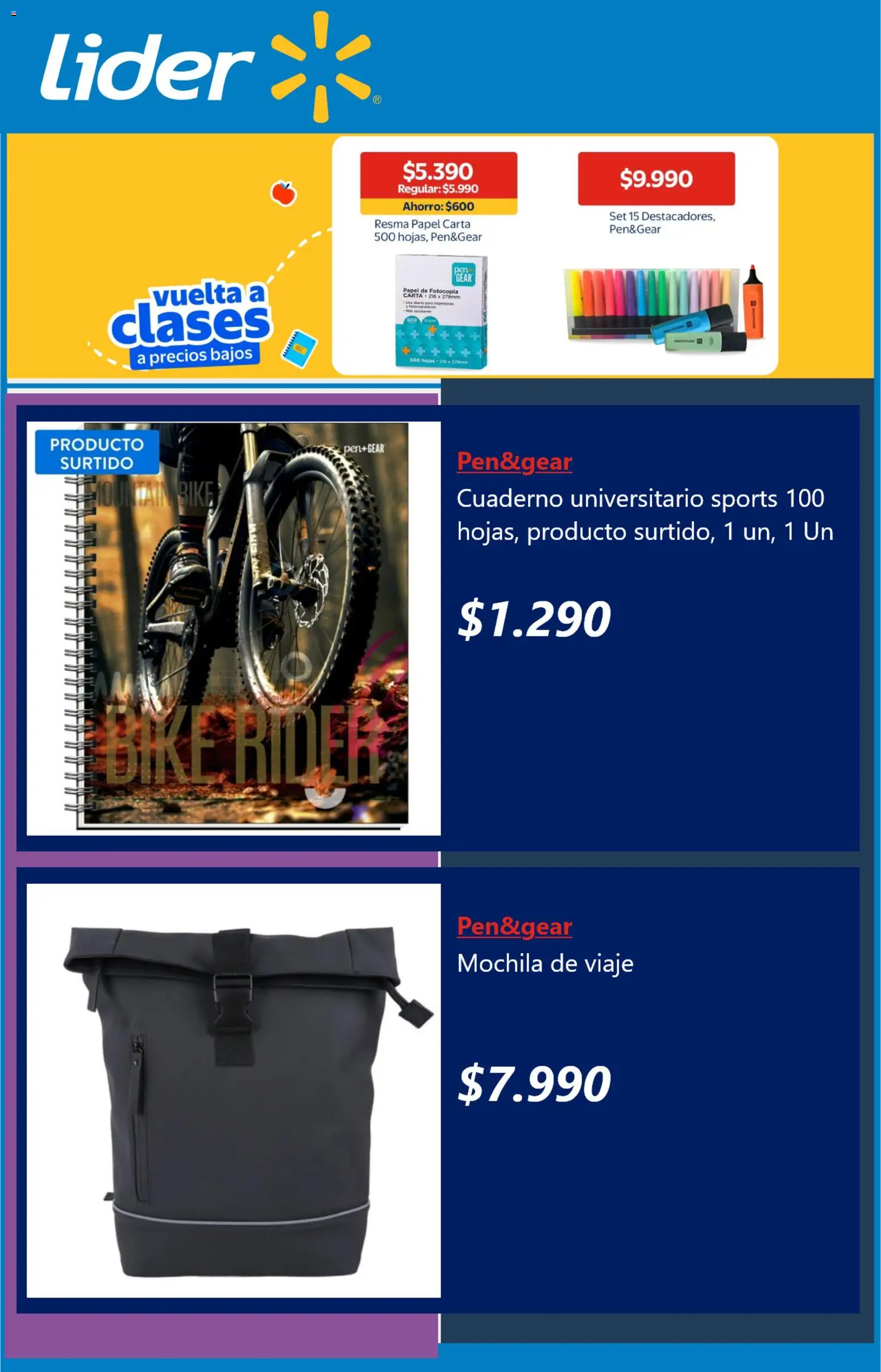 Lider ofertas  │ válido desde el 24.02.2026 | Página: 4 | Productos: Cuaderno, Mochila