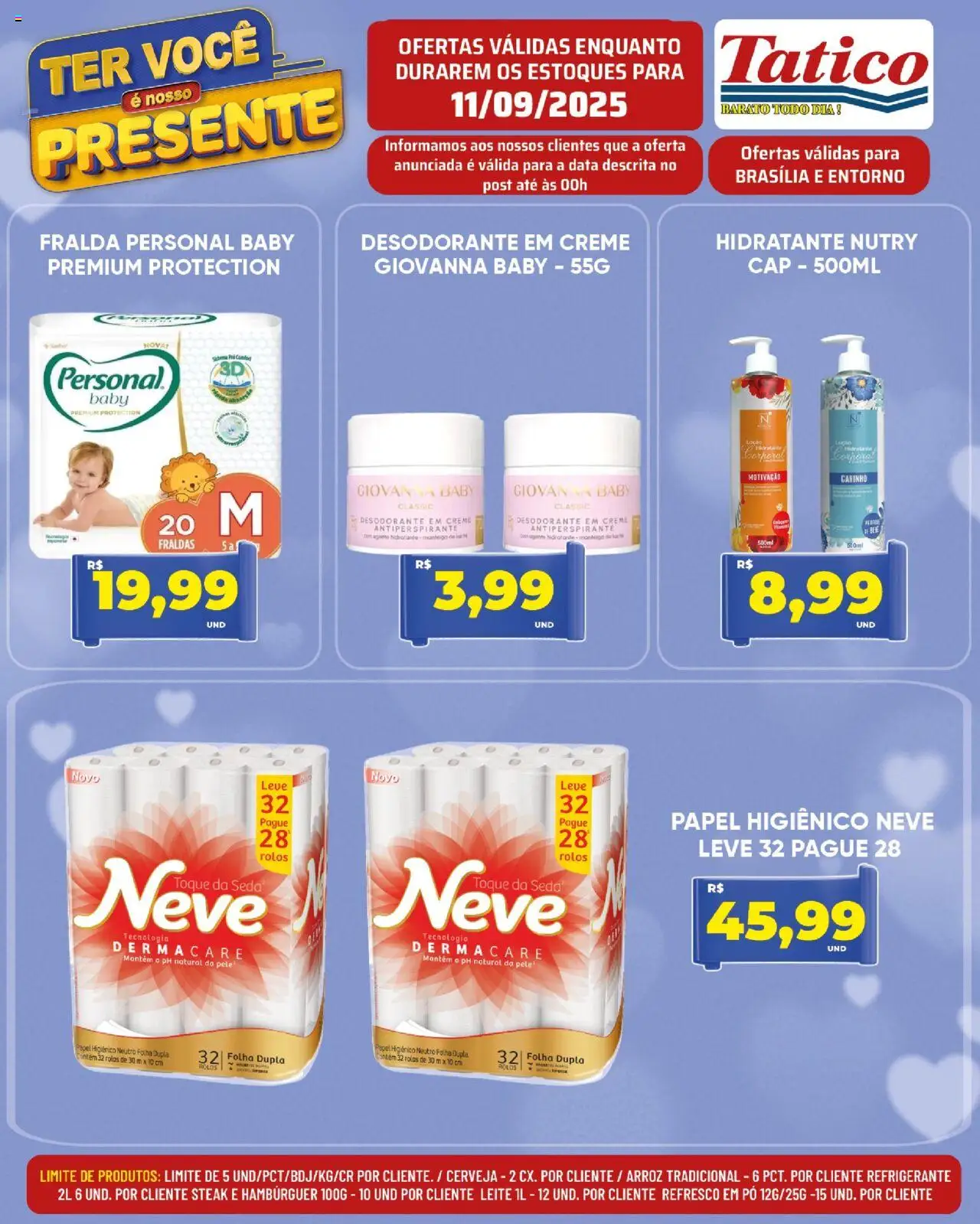 Tatico Folheto - válido de 11.09.2025 | Página: 19 | Produtos: Antiperspirante, Cerveja, Refrigerante, Fraldas