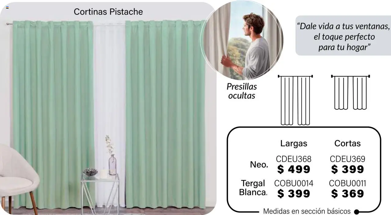 Nuevas ofertas de Colchas Concord válidas en toda la República Mexicana desde el 01.08.2025. ¡Encuentra las mejores ofertas en Colchas Concord - Catálogo! | Página: 270 | Productos: Cortinas