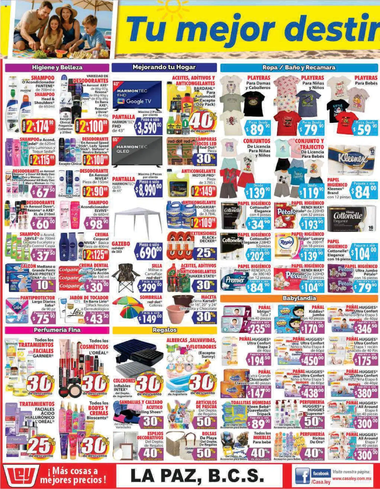 Nuevas ofertas de Casa Ley válidas en toda la República Mexicana desde el 09.04.2026. ¡Encuentra las mejores ofertas en Casa Ley folleto Autoservicio La Paz, BCS! | Página: 3 | Productos: Calzón, Chocolate, Ropa, Pinza