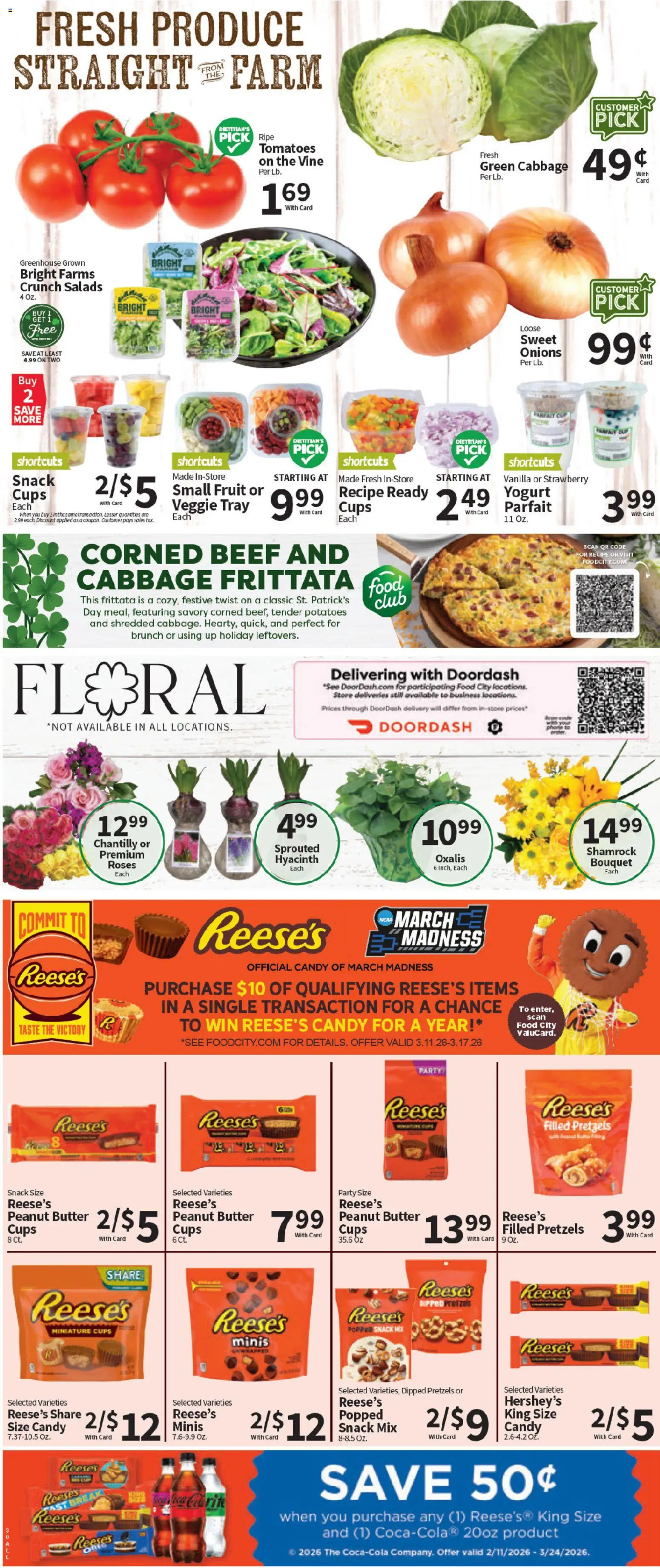 Food City Weekly Ad - valid from 11.03.2026 | Page: 5 | Products: Tomatoes, Beef, Potatoes, Phone