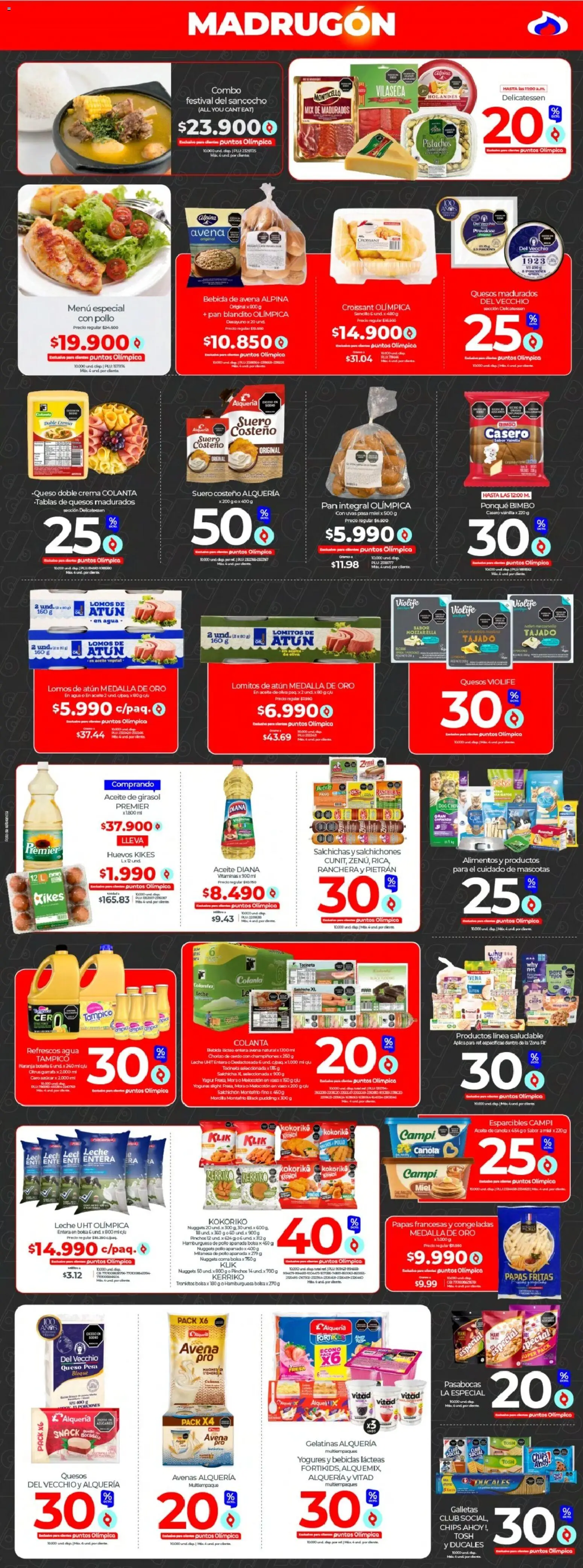 Olímpica revista - valida desde el 15.11.2025 | Página: 2 | Productos: Atún, Azucar, Salchicha, Leche