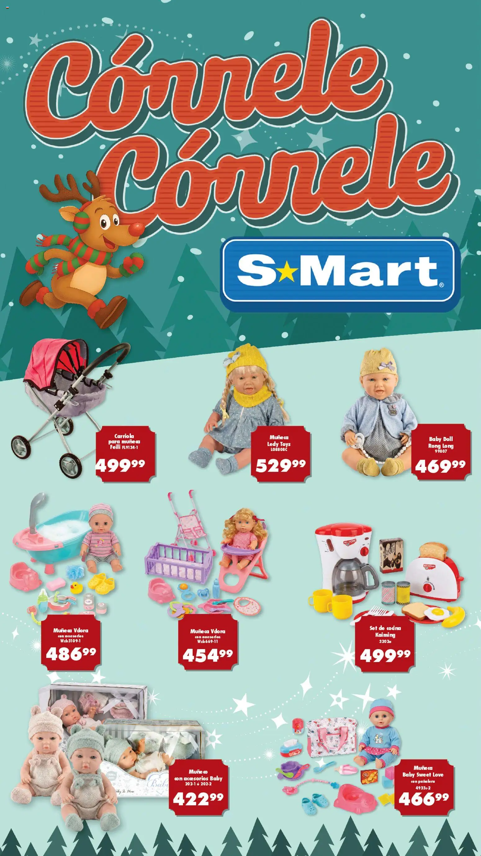 Nuevas ofertas de S-Mart válidas en toda la República Mexicana desde el 09.12.2025. ¡Encuentra las mejores ofertas en S-Mart folleto Ofertas de Feria Monterrey! | Página: 1 | Productos: Carriola, Cocina