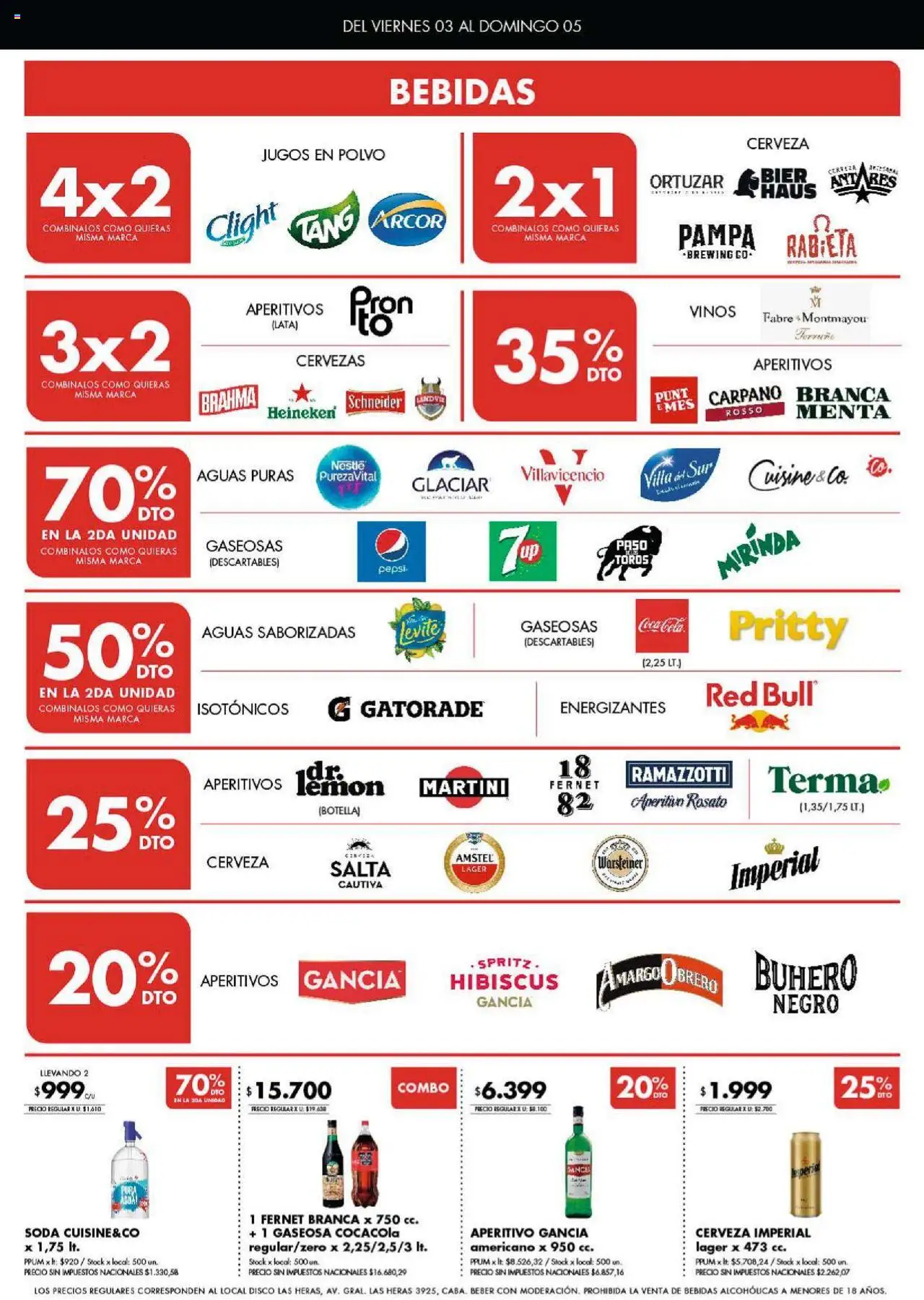 Disco ofertas │ válido desde el 03.10.2025 | Página: 5 | Productos: Disco, Fernet, Soda, Cerveza