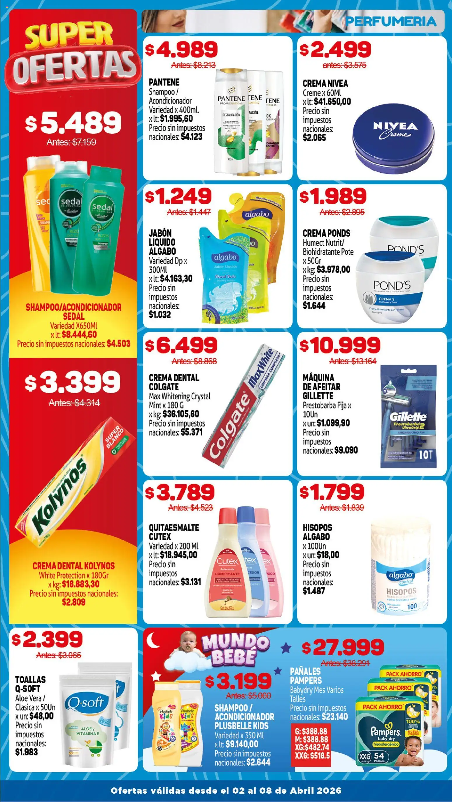 Makro ofertas │ válido desde el 02.04.2026 | Página: 11 | Productos: Toallas, Shampoo, Acondicionador, Jabón