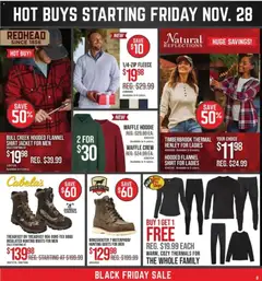 Preview of Cabela's weekly ads valid from 24.11.2025 | Page: 7 | Products: Shirt, Hunting Boots, Hoodie, Jacket