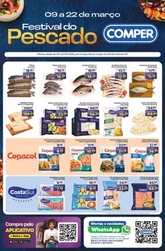 Comper ofertas Festival do Pescado - Pré-Visualização do folheto da loja Comper, válido de 09.03.2026