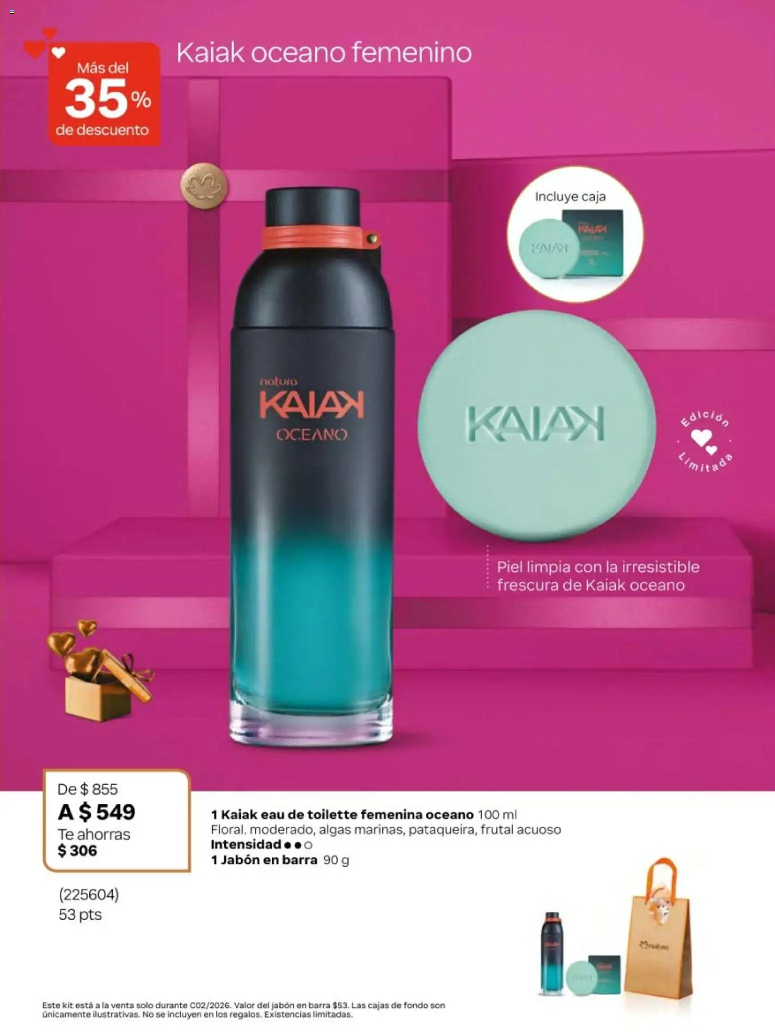 Nuevas ofertas de Natura válidas en toda la República Mexicana desde el 10.01.2026. ¡Encuentra las mejores ofertas en Natura campaña 2 2026! | Página: 17 | Productos: Barra, Té, Caja, Eau de toilette