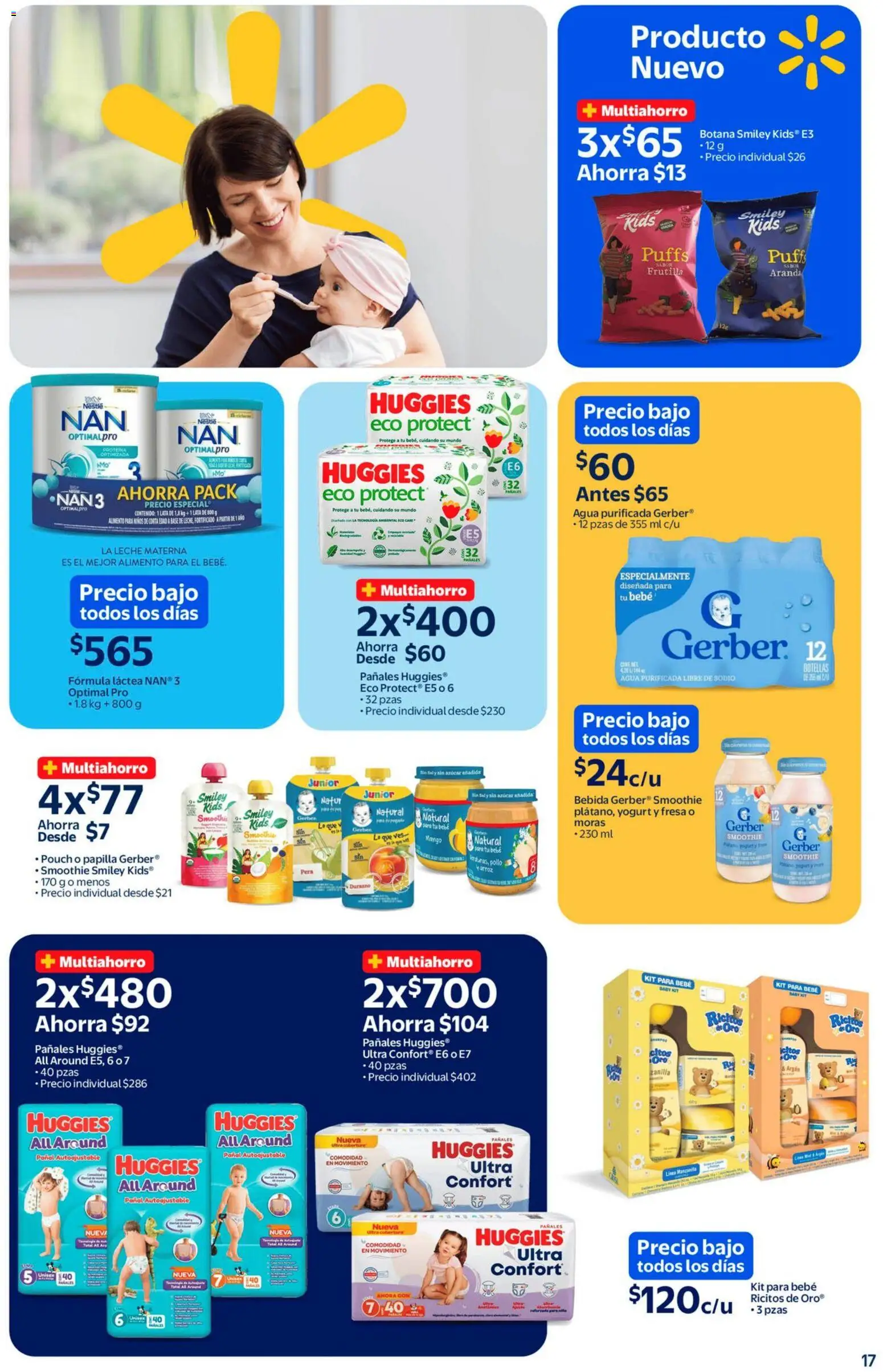 Nuevas ofertas de Walmart válidas en toda la República Mexicana desde el 13.02.2026. ¡Encuentra las mejores ofertas en Walmart catálogo Un mar de sabores a precios bajos! | Página: 17 | Productos: Azúcar, Durazno, Mango, Pañales