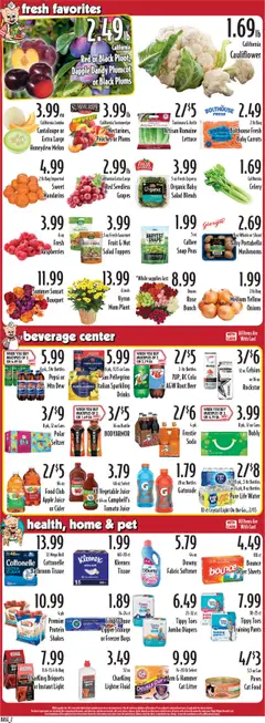 Piggly Wiggly Weekly Ad - valid from 13.08.2025 | Page: 2 | Products: Mandarins, Mushrooms, Fabric softener, Desk