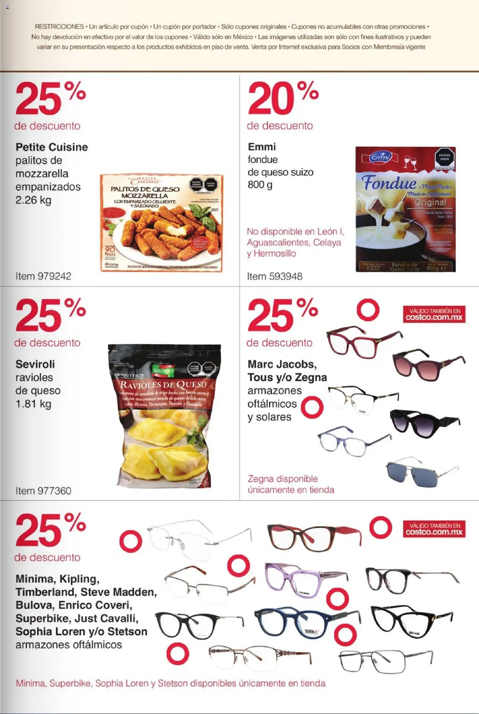 Nuevas ofertas de Costco válidas en toda la República Mexicana desde el 03.11.2025. ¡Encuentra las mejores ofertas en Costco catálogo Descuentos de Otoño! | Página: 13 | Productos: Queso, Ravioles
