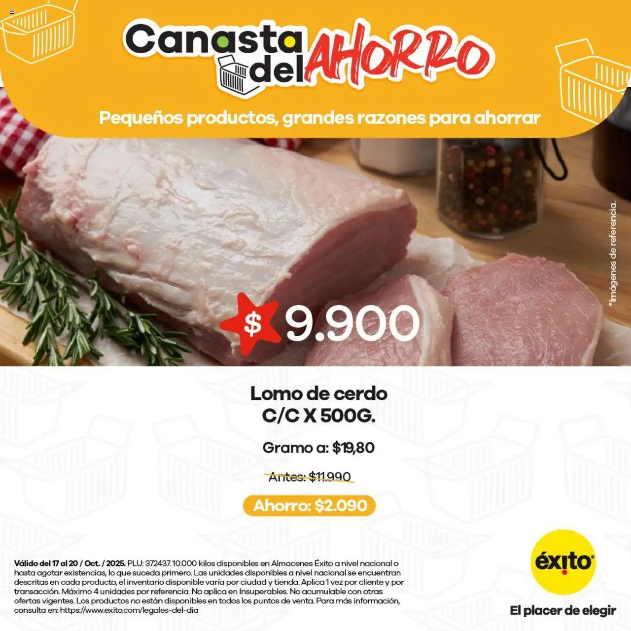 Éxito revista - valida desde el 17.10.2025 | Página: 3 | Productos: Cerdo