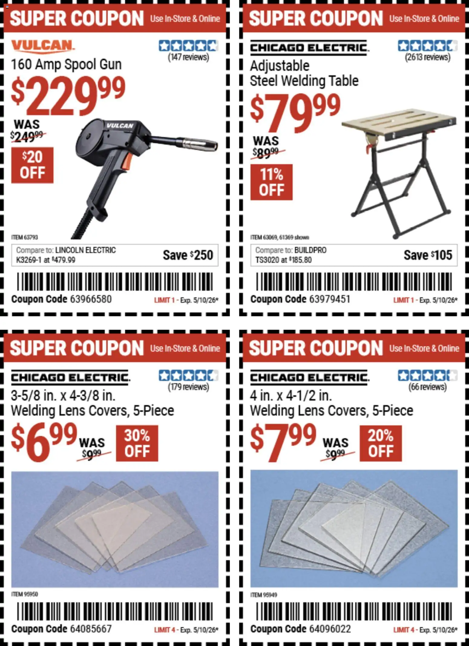 Harbor Freight Weekly Ad - valid from 27.04.2026 | Page: 13 | Products: Table, Gun
