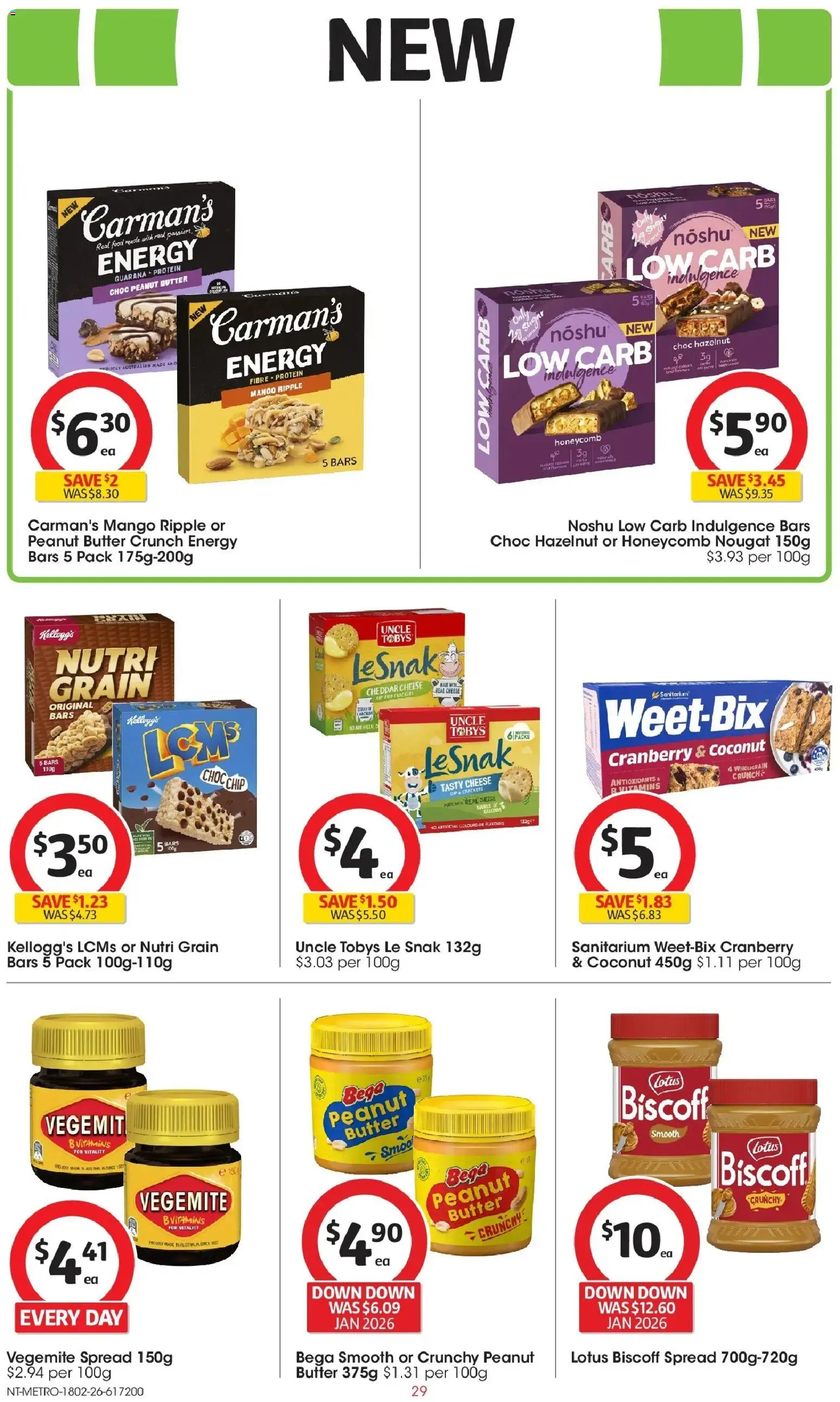 Coles catalogue - valid from 18.02.2026 | Page: 29 | Products: Fur, Butter, Cheese, Vegemite