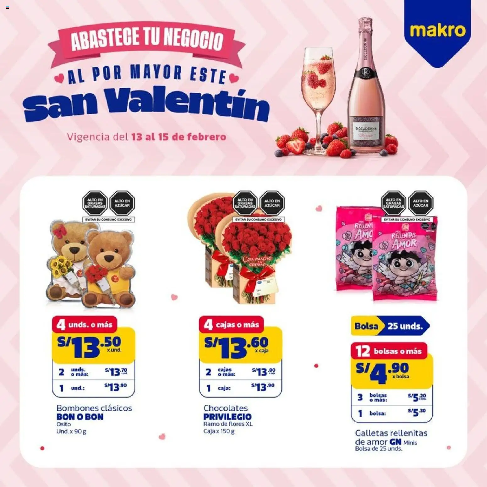 Catálogo Makro válido desde 13.02.2026 | Página: 1 | Productos: Caja, Galletas, Bolsa