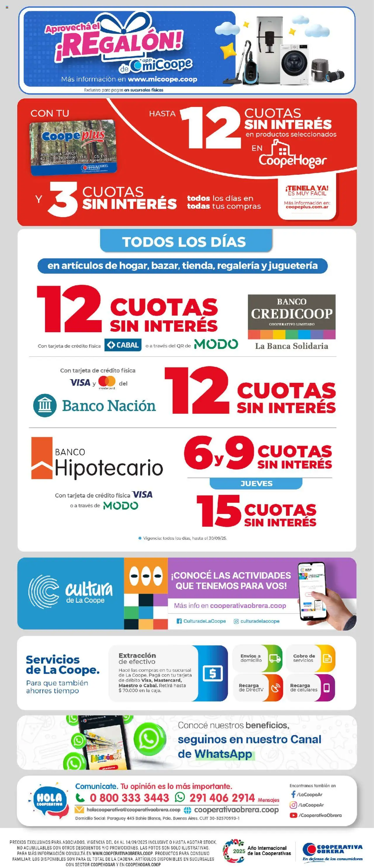 Cooperativa Obrera - Hogar │ válido desde el 04.09.2025 | Página: 17 | Productos: Banco