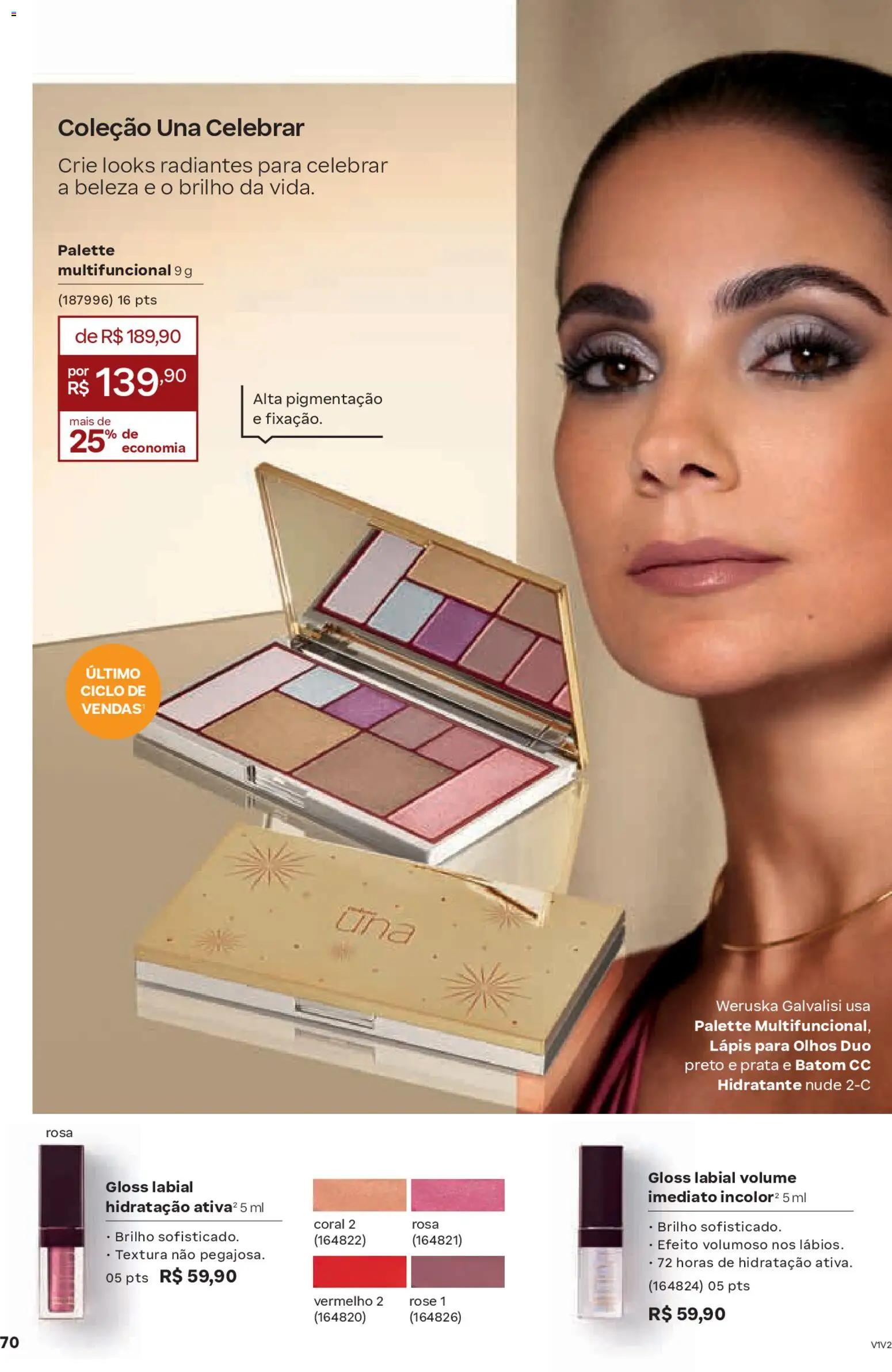 Natura Folheto - válido de 04.02.2026 | Página: 70 | Produtos: Batom, Gloss labial, Multifuncional, Lápis