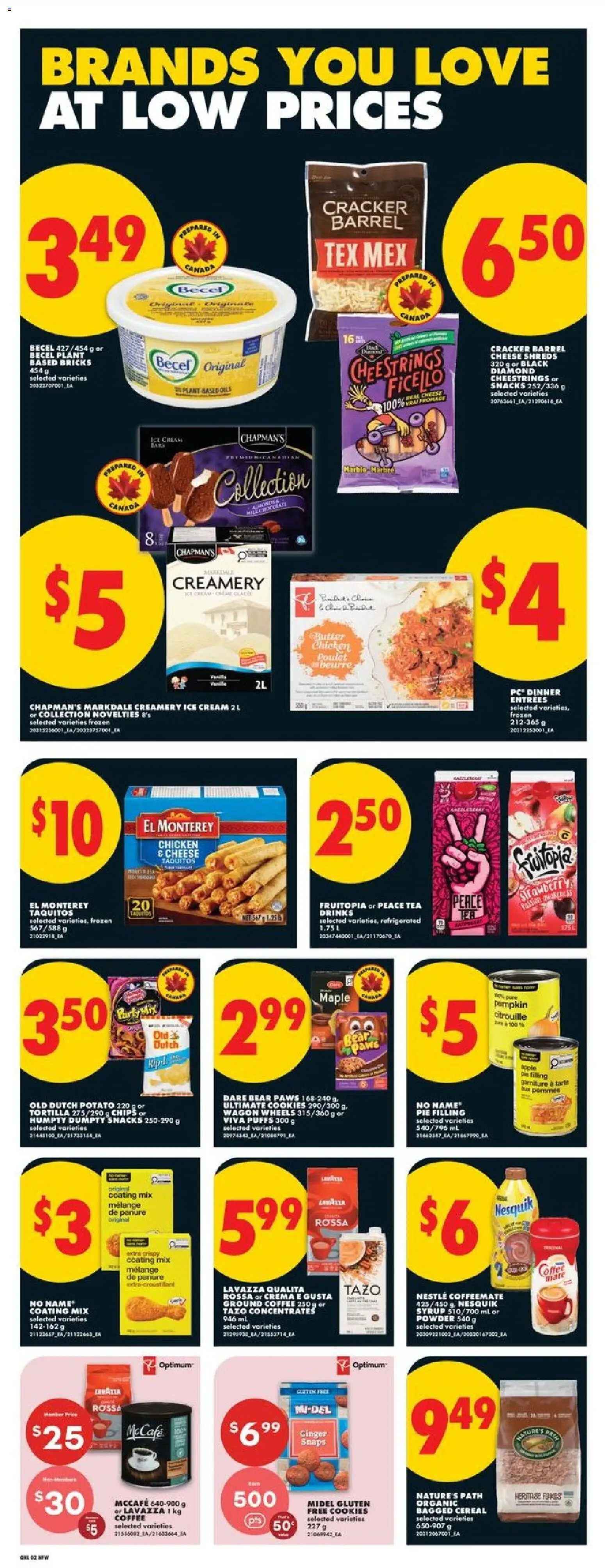 No Frills flyer valid from 09.04.2026 | Page: 7 | Products: Tea, Ice cream, Powder, Coffee