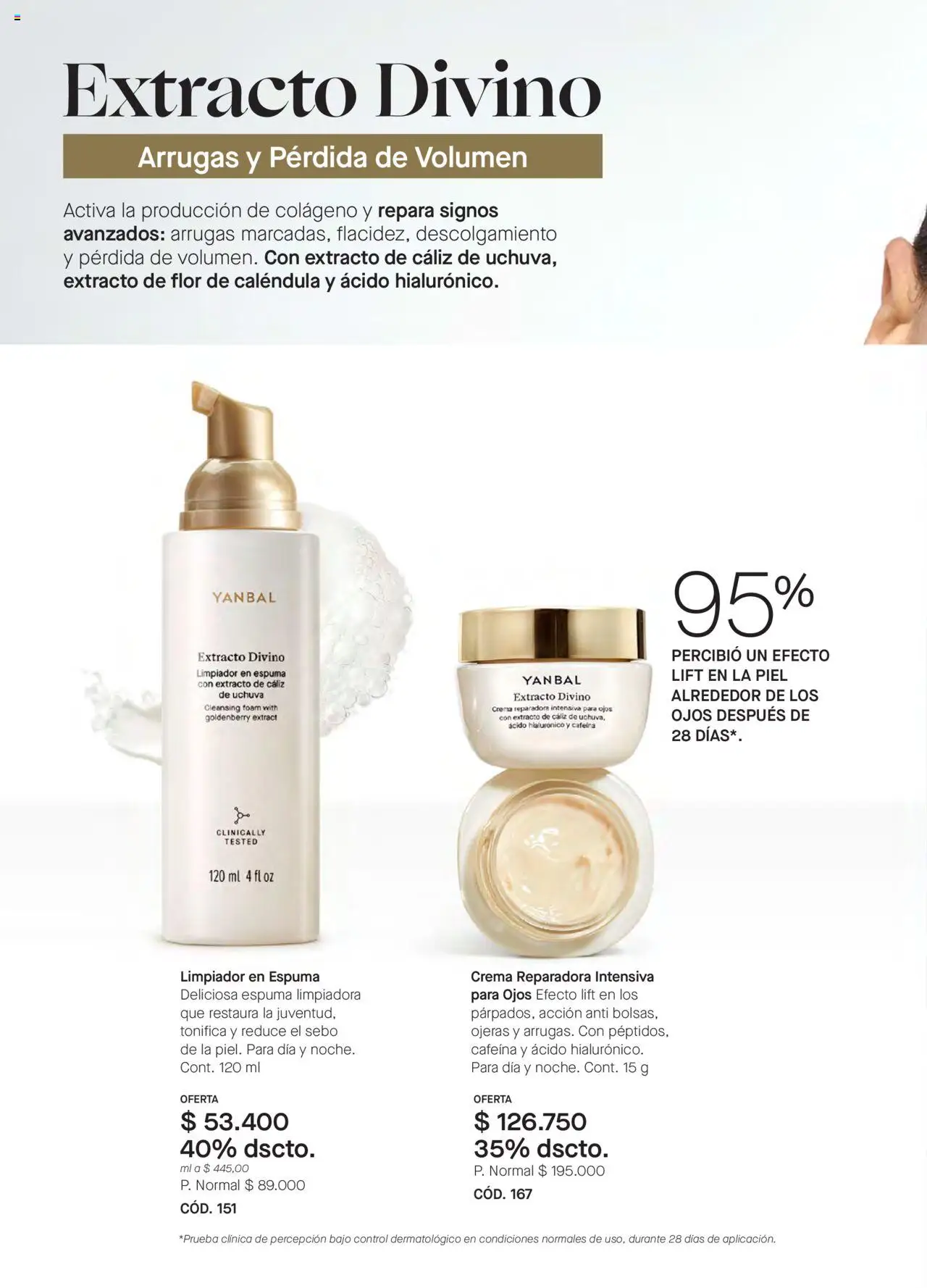 Yanbal revista - valida desde el 11.10.2025 | Página: 18 | Productos: Espuma, Crema, Limpiador, Uchuva