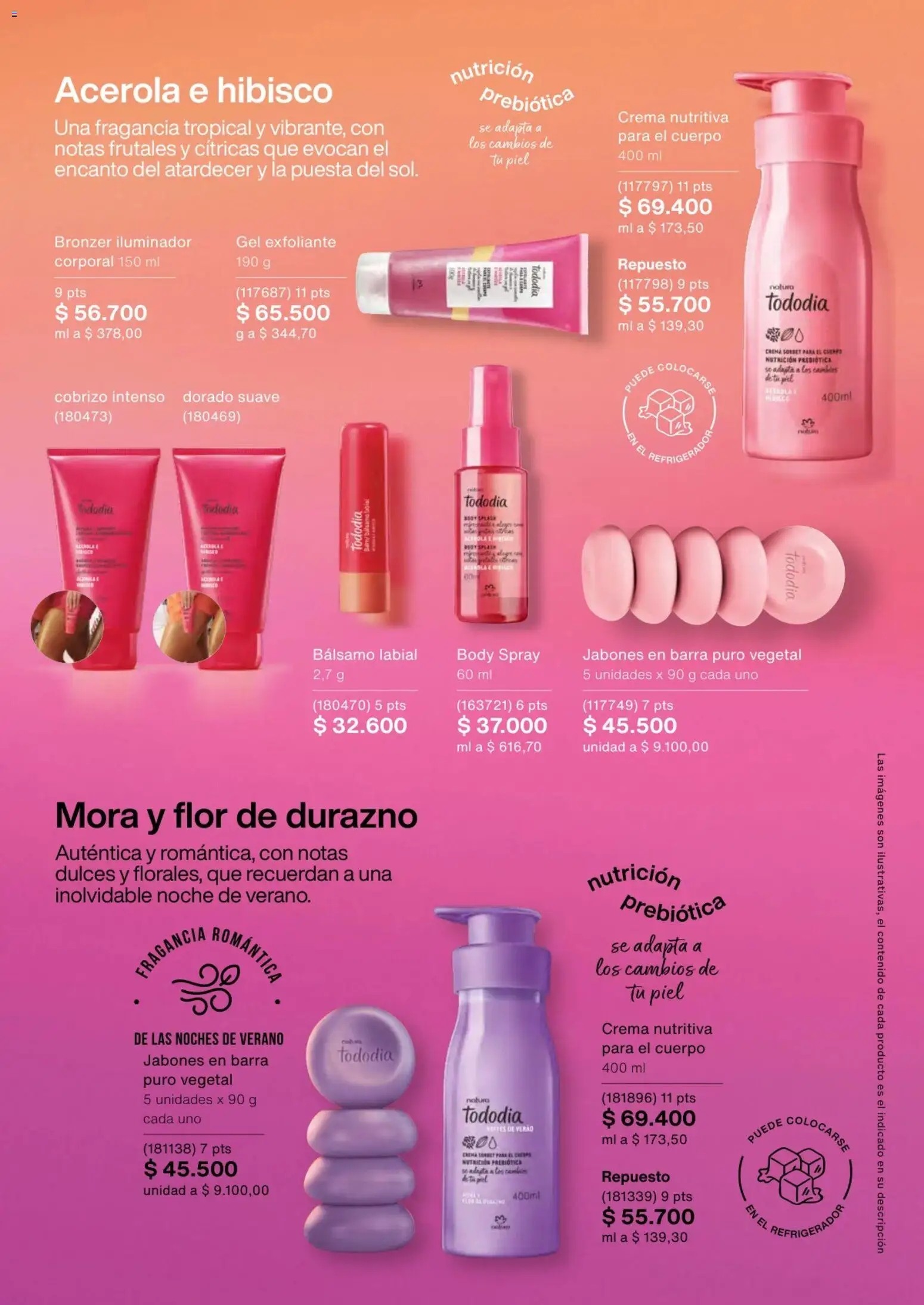Natura revista - valida desde el 01.03.2026 | Página: 96 | Productos: Iluminador, Fragancia, Mora, Durazno