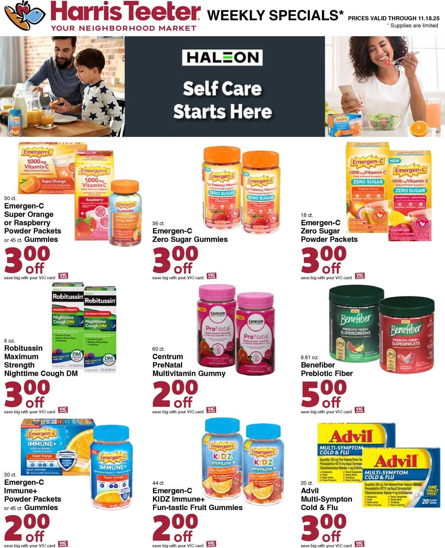Harris Teeter Weekly Ad - SC - valid from 12.11.2025 | Page: 14 | Products: Multivitamin, Vitamin, Raspberry, Tablet