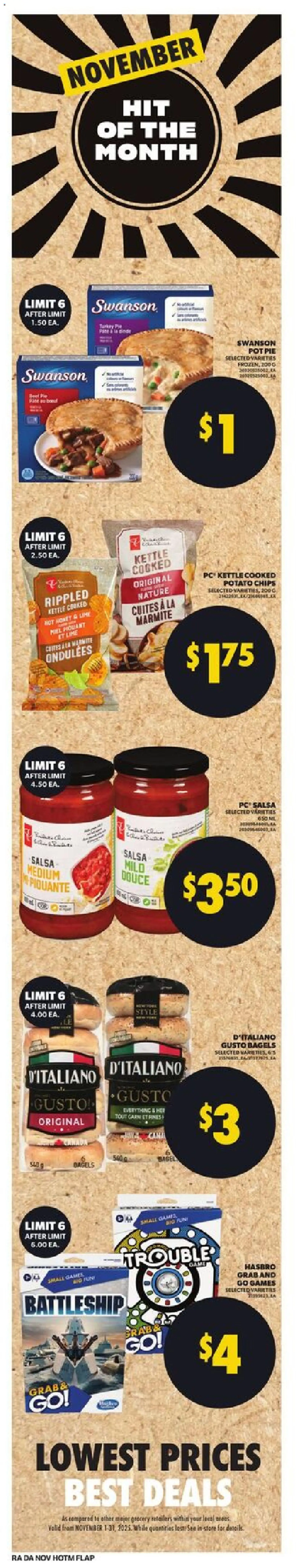 Atlantic Superstore flyer valid from 30.10.2025 | Page: 10 | Products: Chips, PC, Kettle