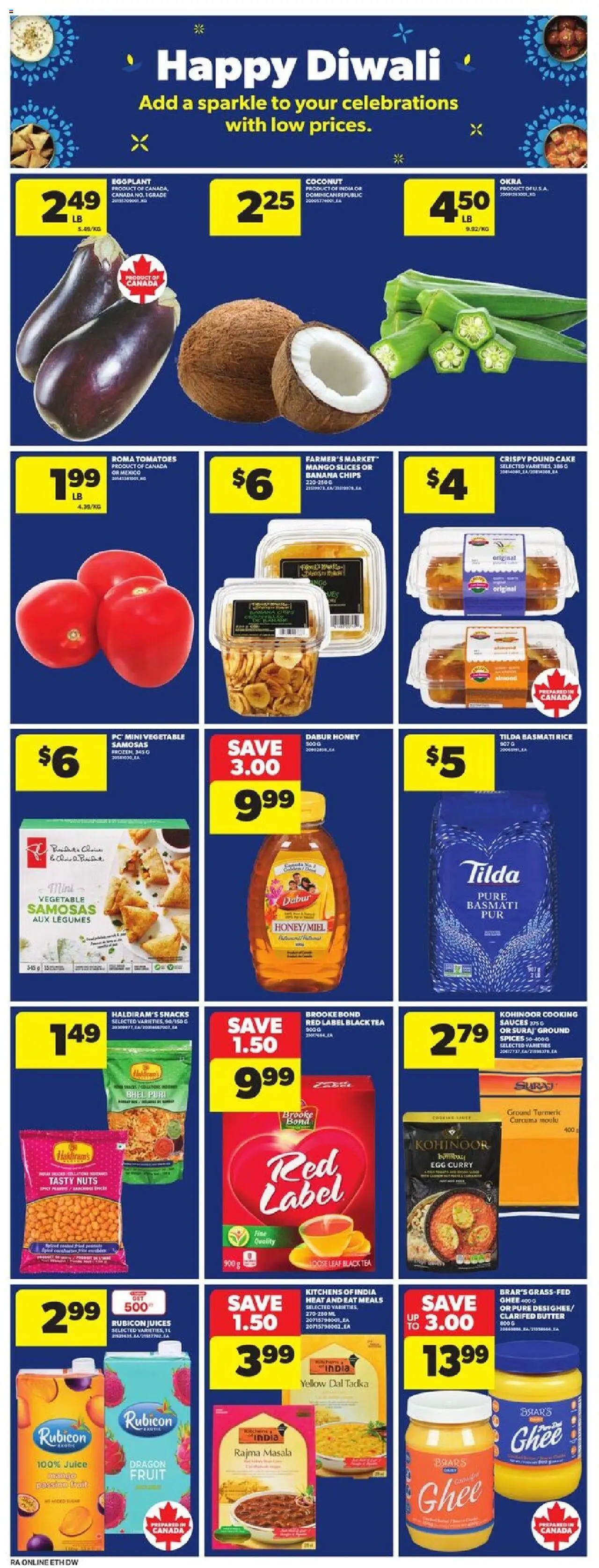 Atlantic Superstore flyer valid from 25.09.2025 | Page: 19 | Products: Tea, Butter, Juice, Tomatoes