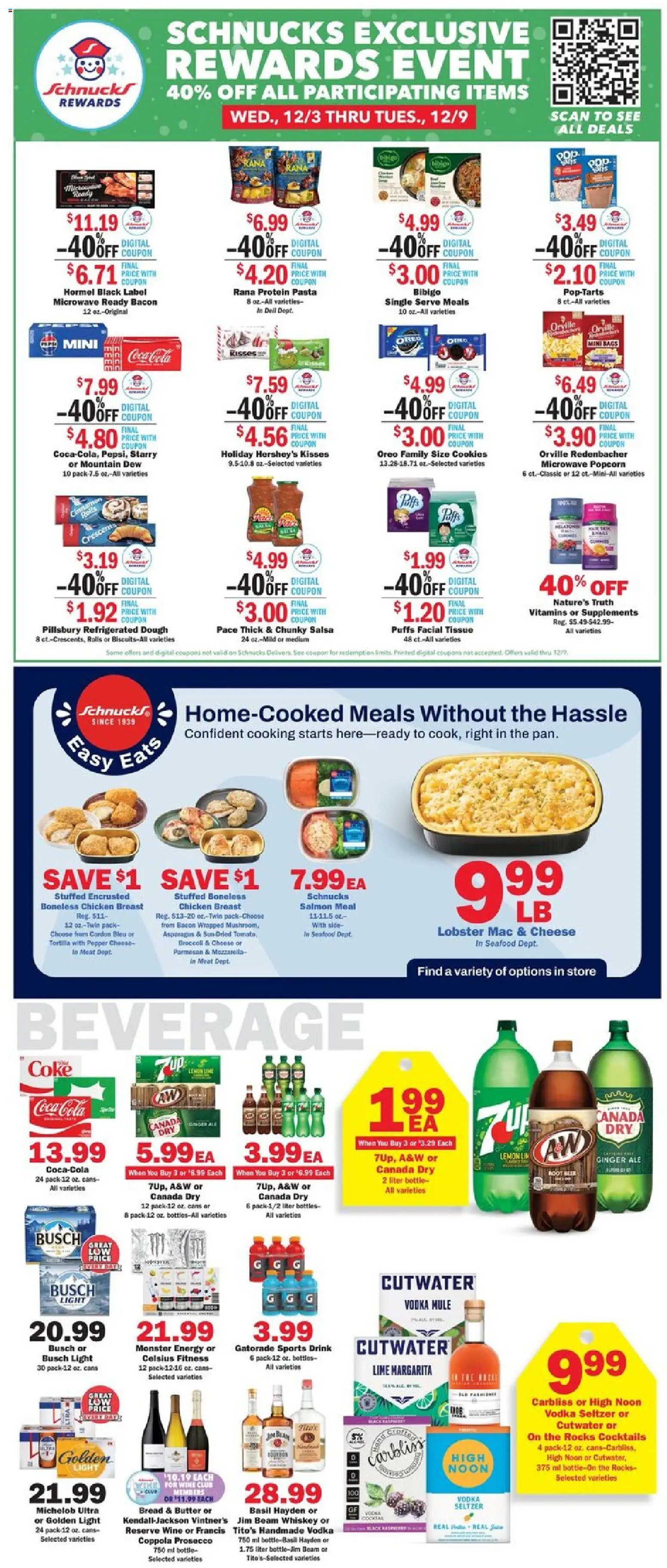 Schnucks Weekly Print Ad - MO - valid from 03.12.2025 | Page: 3 | Products: Asparagus, Butter, Microwave, Pasta