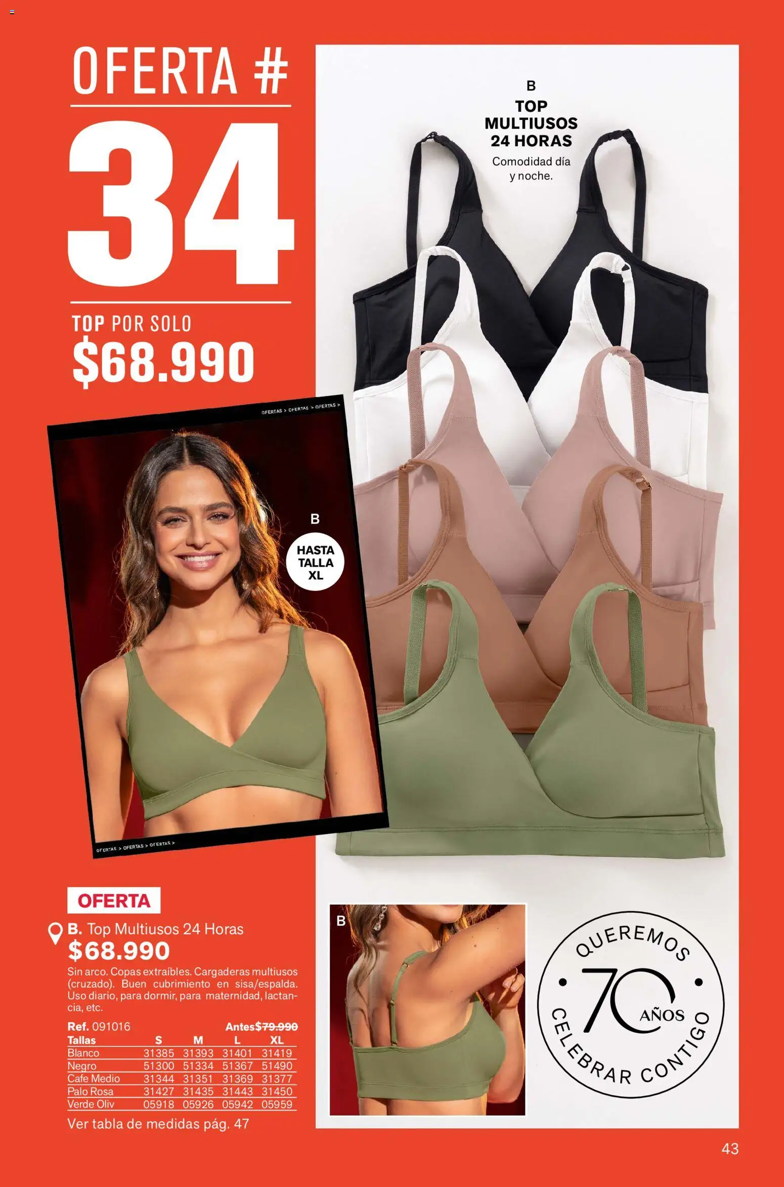 Leonisa revista - valida desde el 02.01.2026 | Página: 43 | Productos: Top, Café