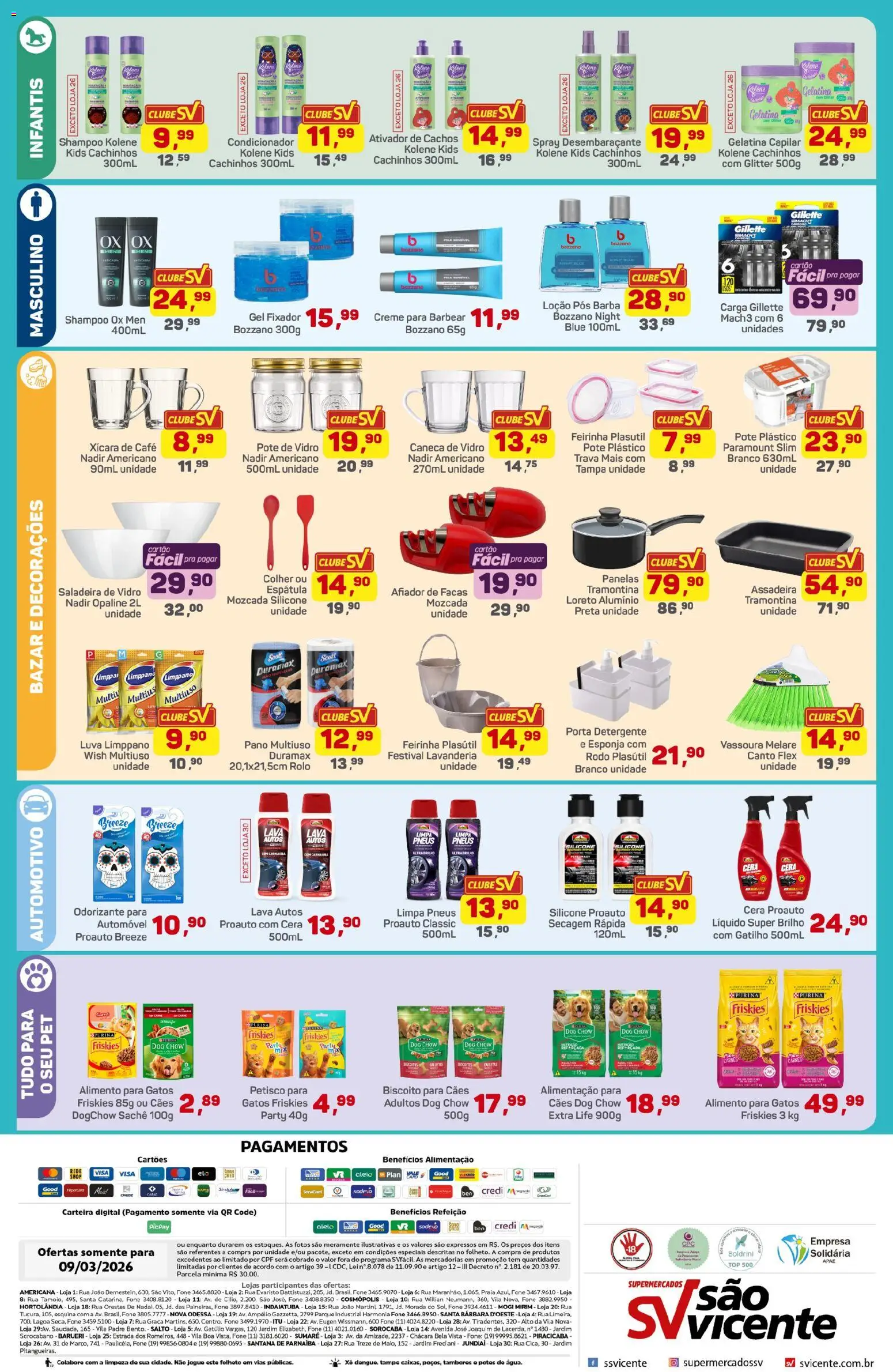 Supermercados São Vicente Folheto - válido de 09.03.2026 | Página: 2 | Produtos: Rolo, Caneca, Biscoitos, Gelatina