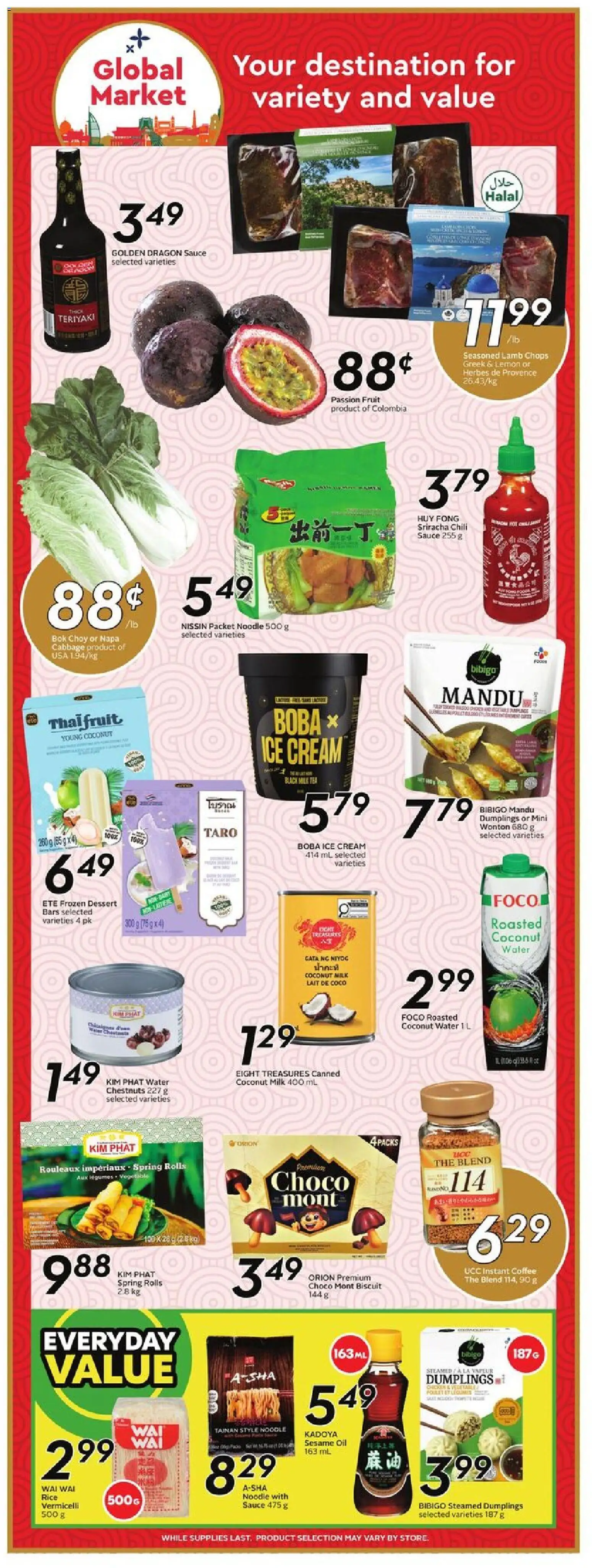 Sobeys flyer valid from 01.01.2026 | Page: 14 | Products: Rice, Cream, Milk, Oil