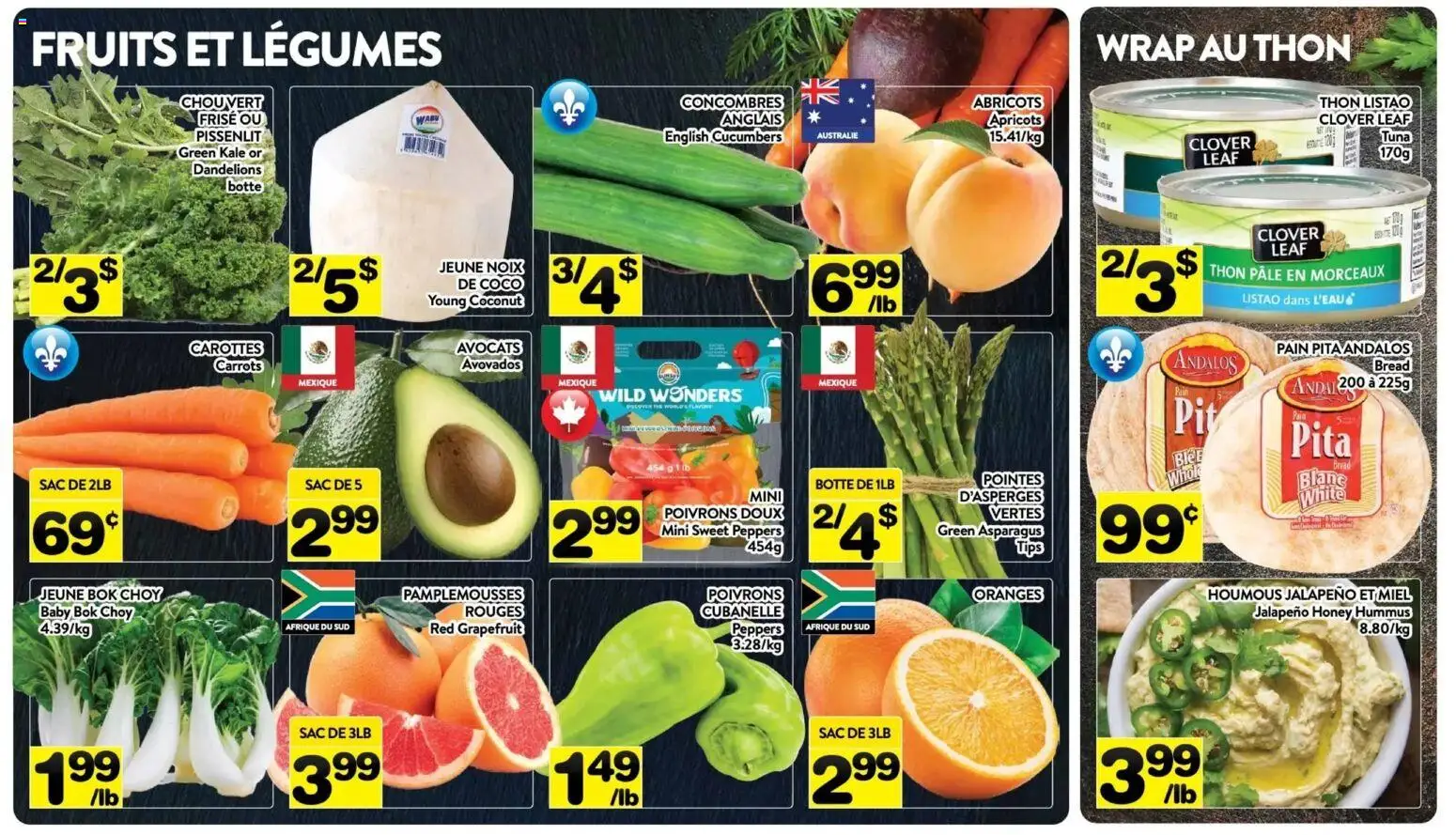 Pa Supermarché flyer valid from 24.11.2025 | Page: 2 | Products: Cucumbers, Bread, Oranges