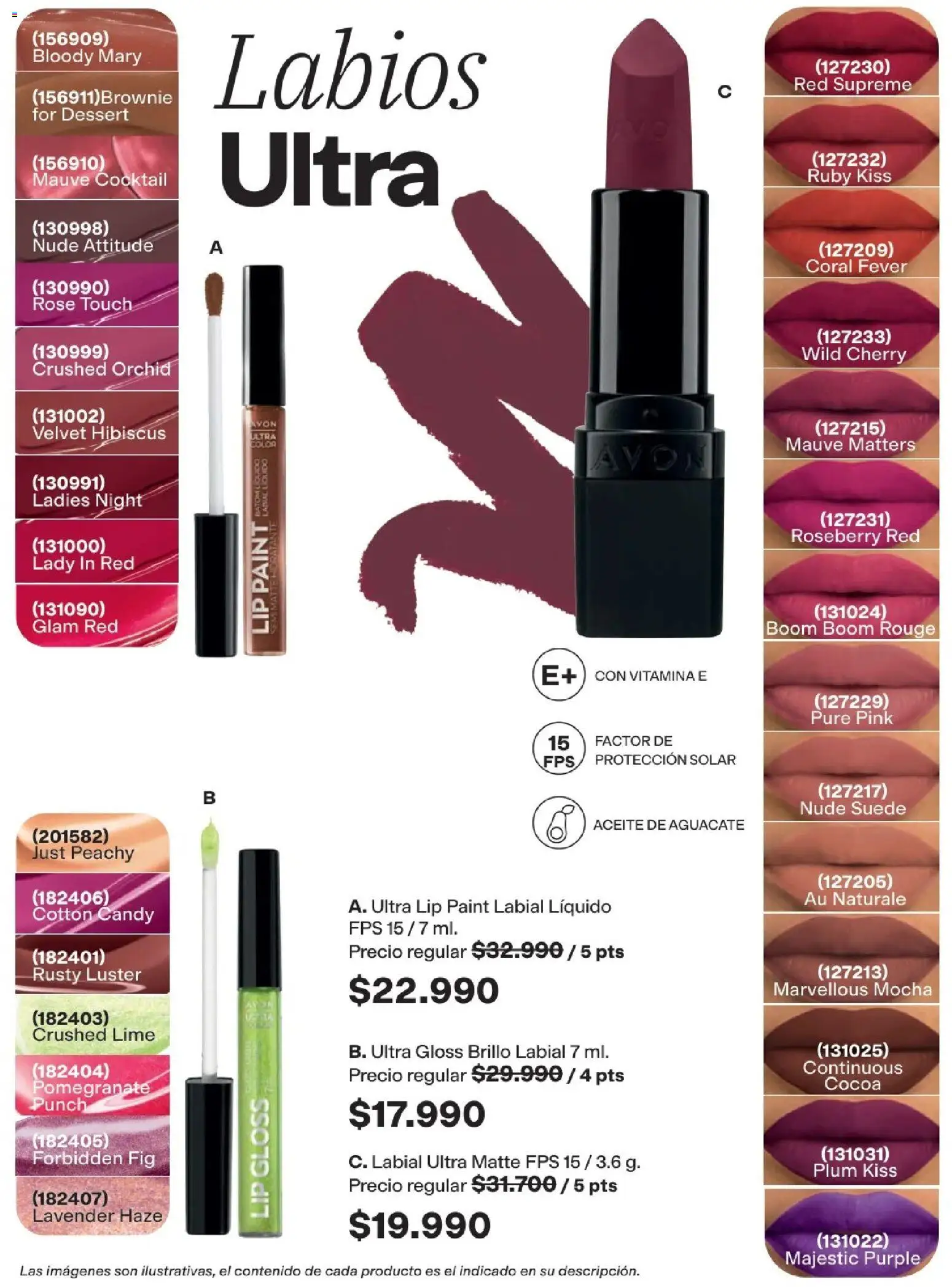 Avon revista - valida desde el 01.05.2026 | Página: 57 | Productos: Aguacate, Lavarropas, Brillo, Aceite