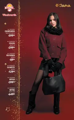 Vista previa de Del Sol y Woolworth catálogo Regalos 2025, nuevo folleto de la tienda, válido en México a partir del 06.11.2025 | Página: 13 | Productos: Botas, Bufanda, Guantes, Chamarra